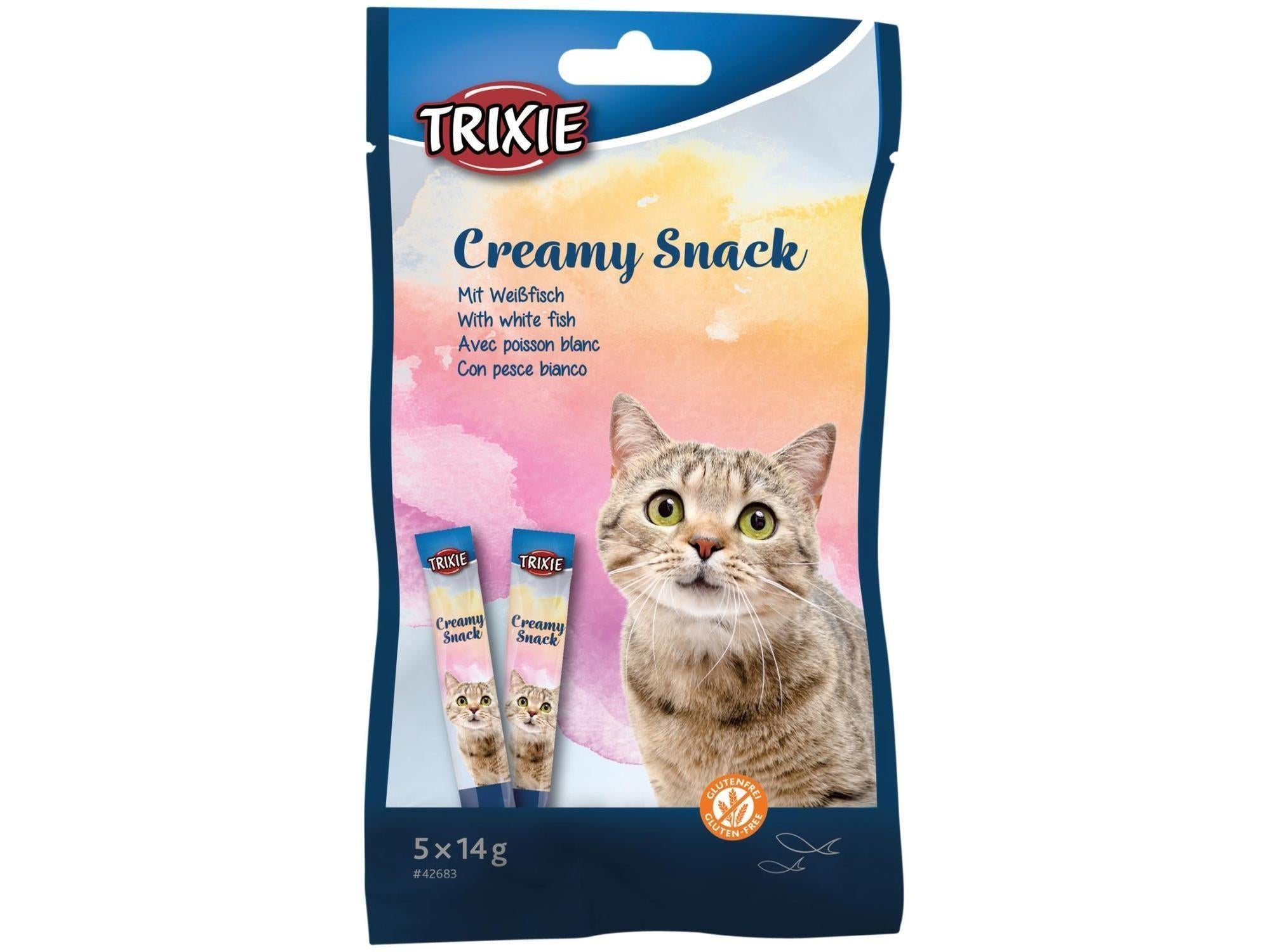 Trixie Creamy Snack Hvit Fisk kremet kattegodbit