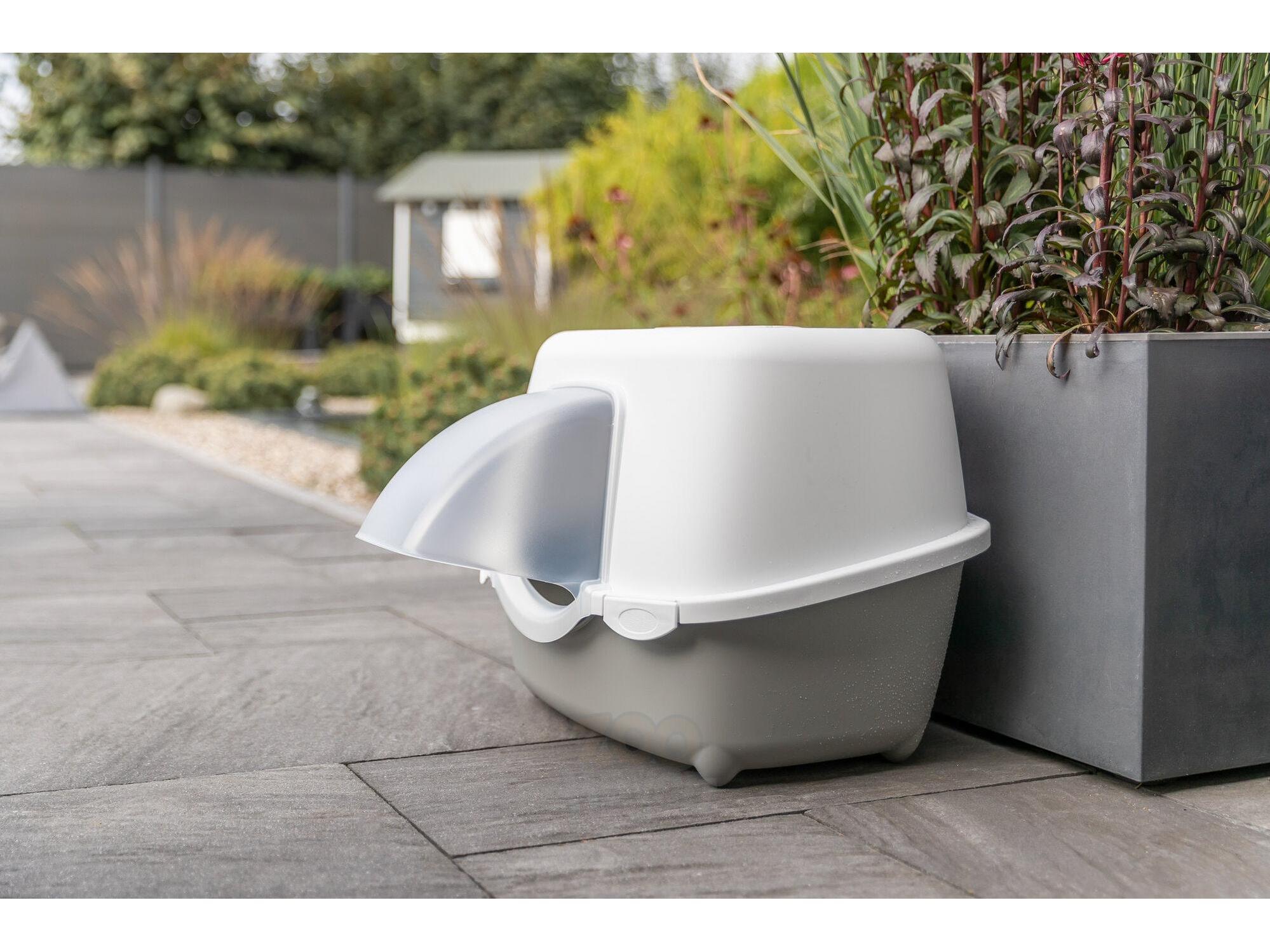 Trixie Davio Top Kattebakke til Utebruk – 56x39x39 cm – Sage/Hvit