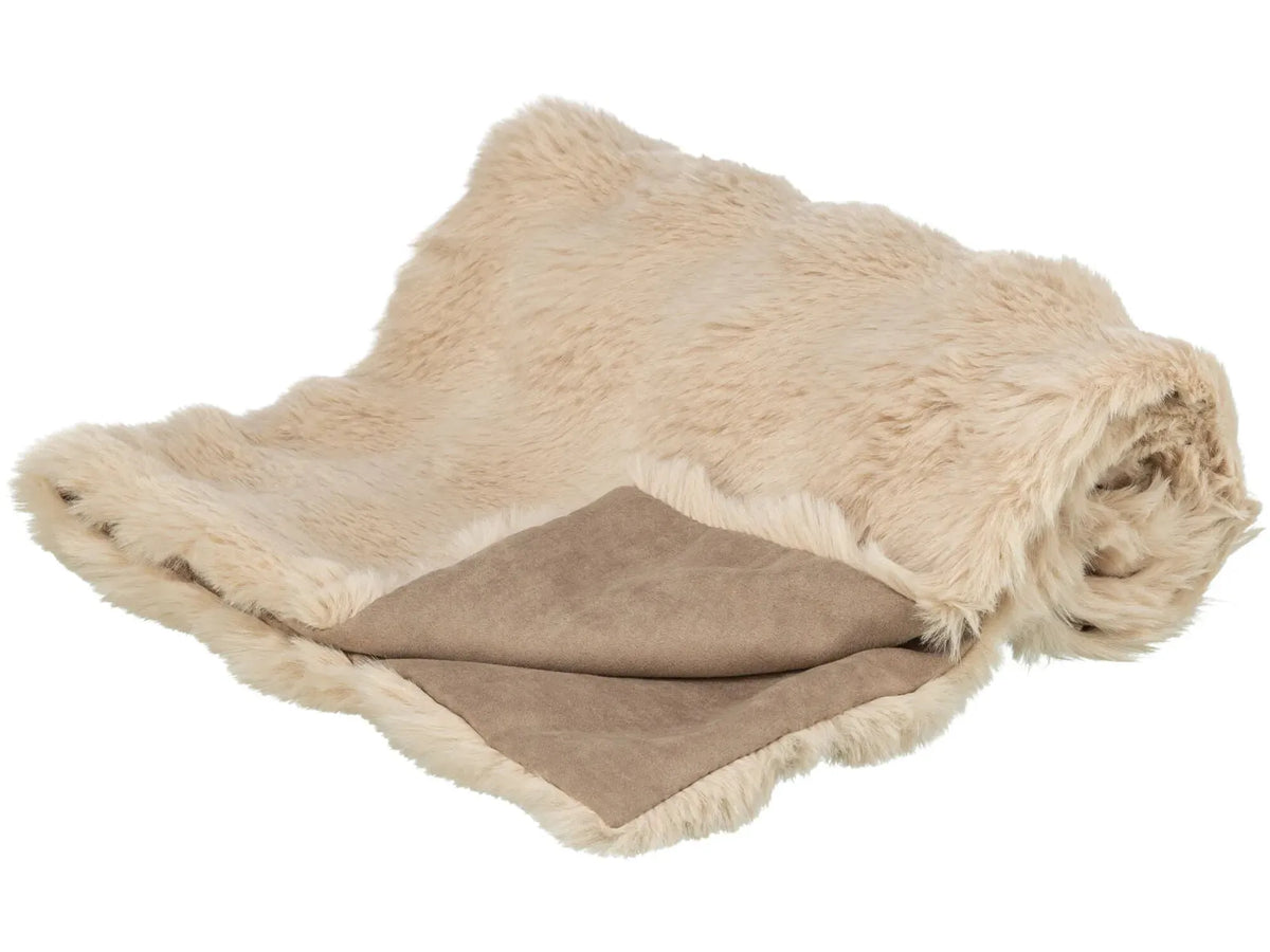 Trixie Elli Teppe Plysj/Velur Sand