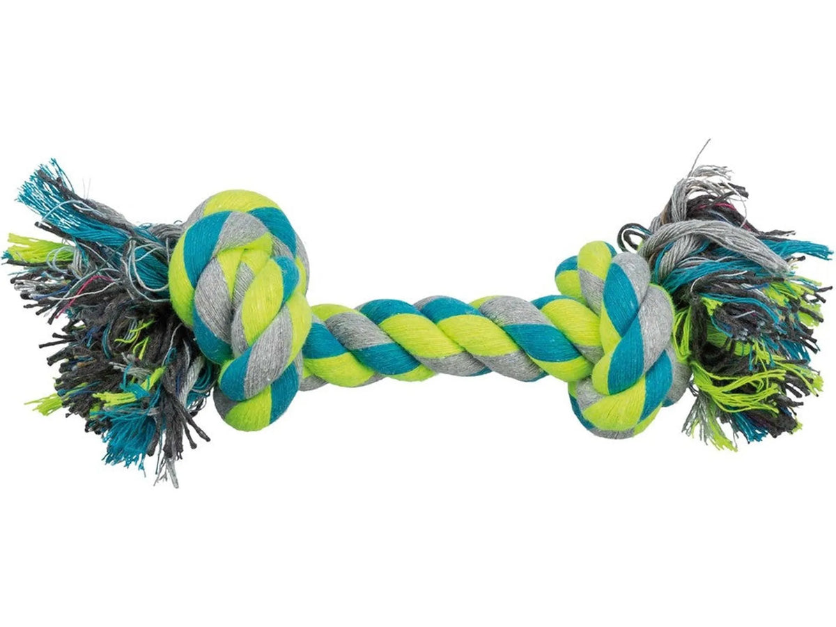 Trixie Flosstygg 28 cm, petrol/lime/grå
