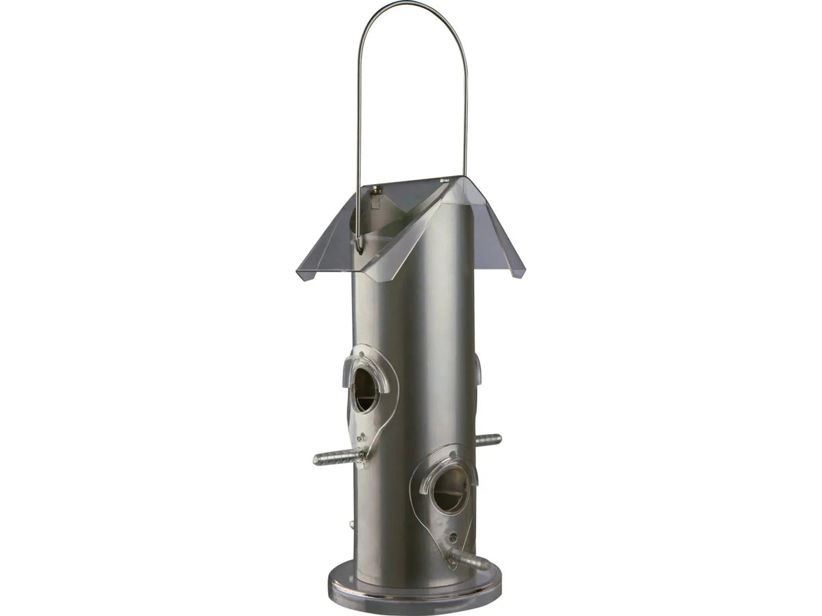 Trixie Fôrdispenser i Metall med Tak 14 × 25 × 14 cm Sølv