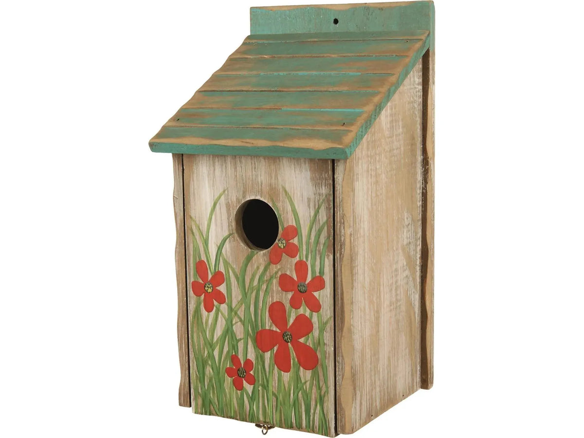 Trixie Fuglekasse i Farget Tre med Mønster 15 × 14 × 28 cm