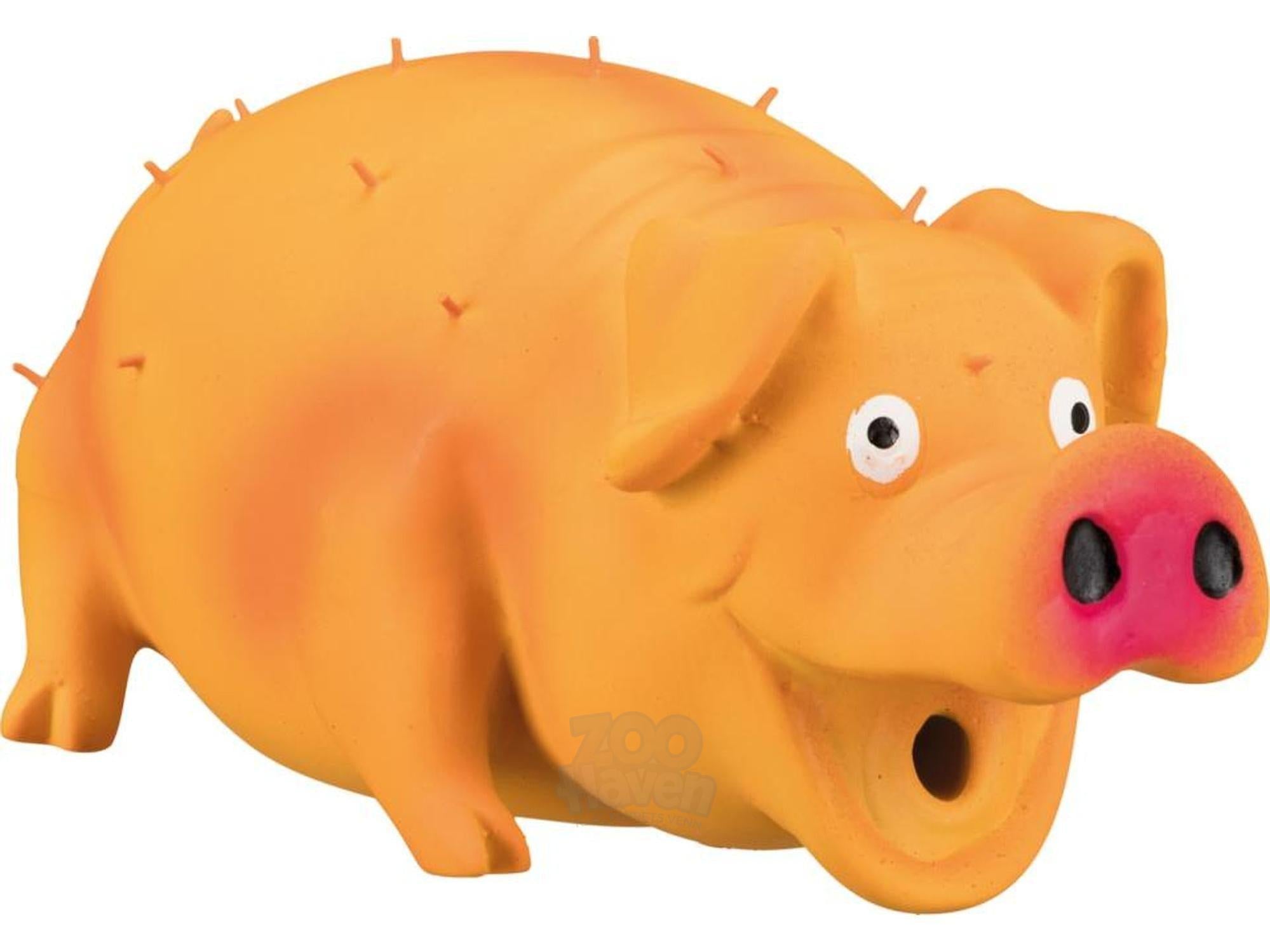 Trixie Gris med børster – hundeleketøy i latex med lyd (21 cm)