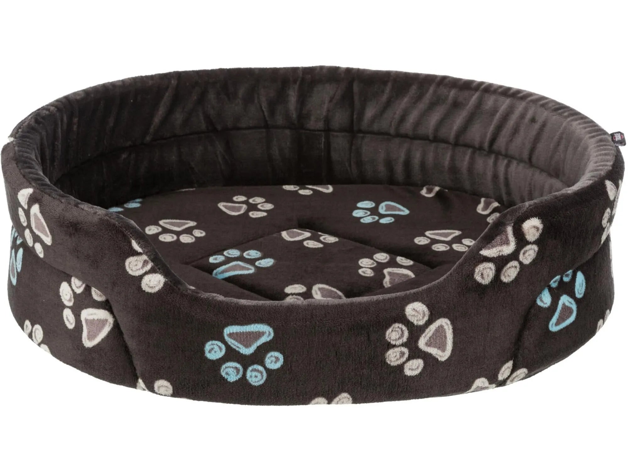 Trixie Jimmy hundeseng i taupe plysj