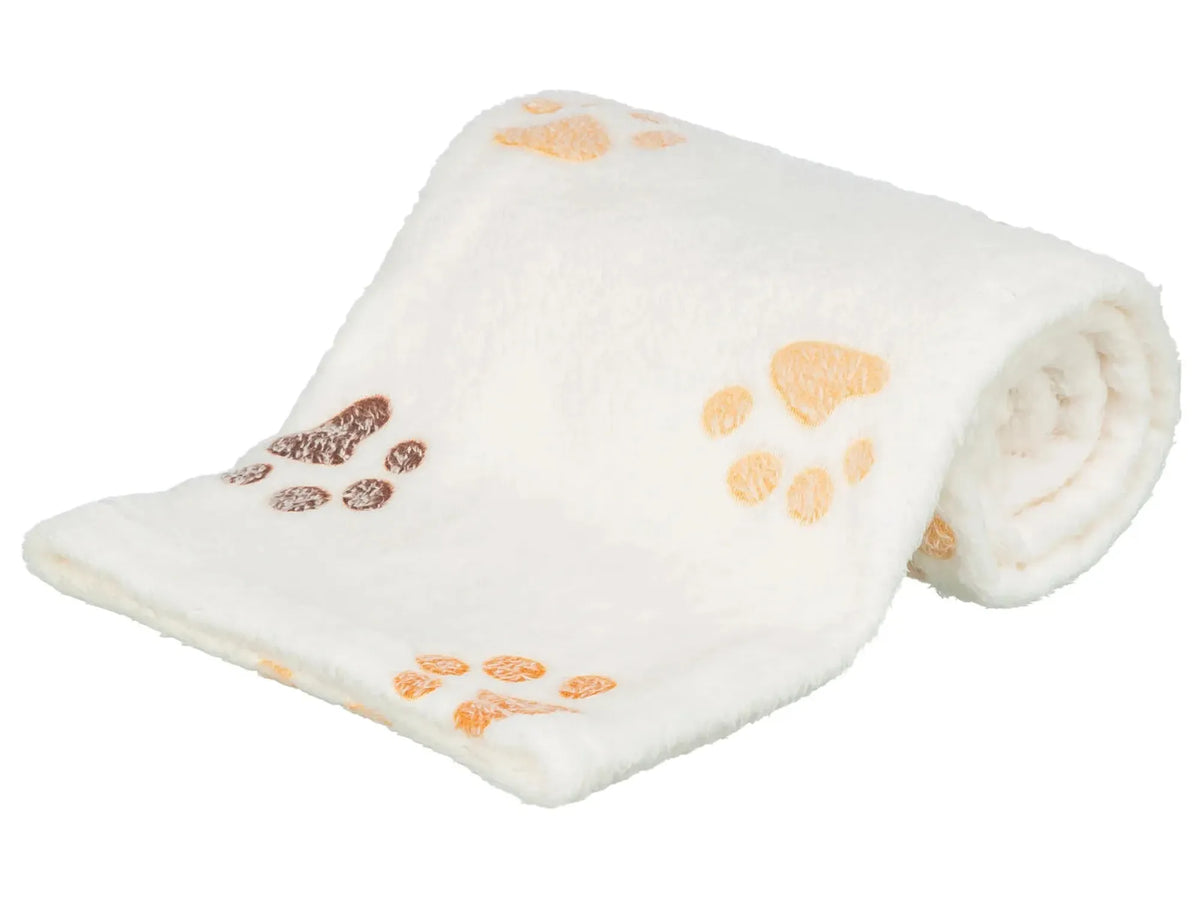Trixie Jimmy Soft Fleeceteppe Hvit/Beige med Poter
