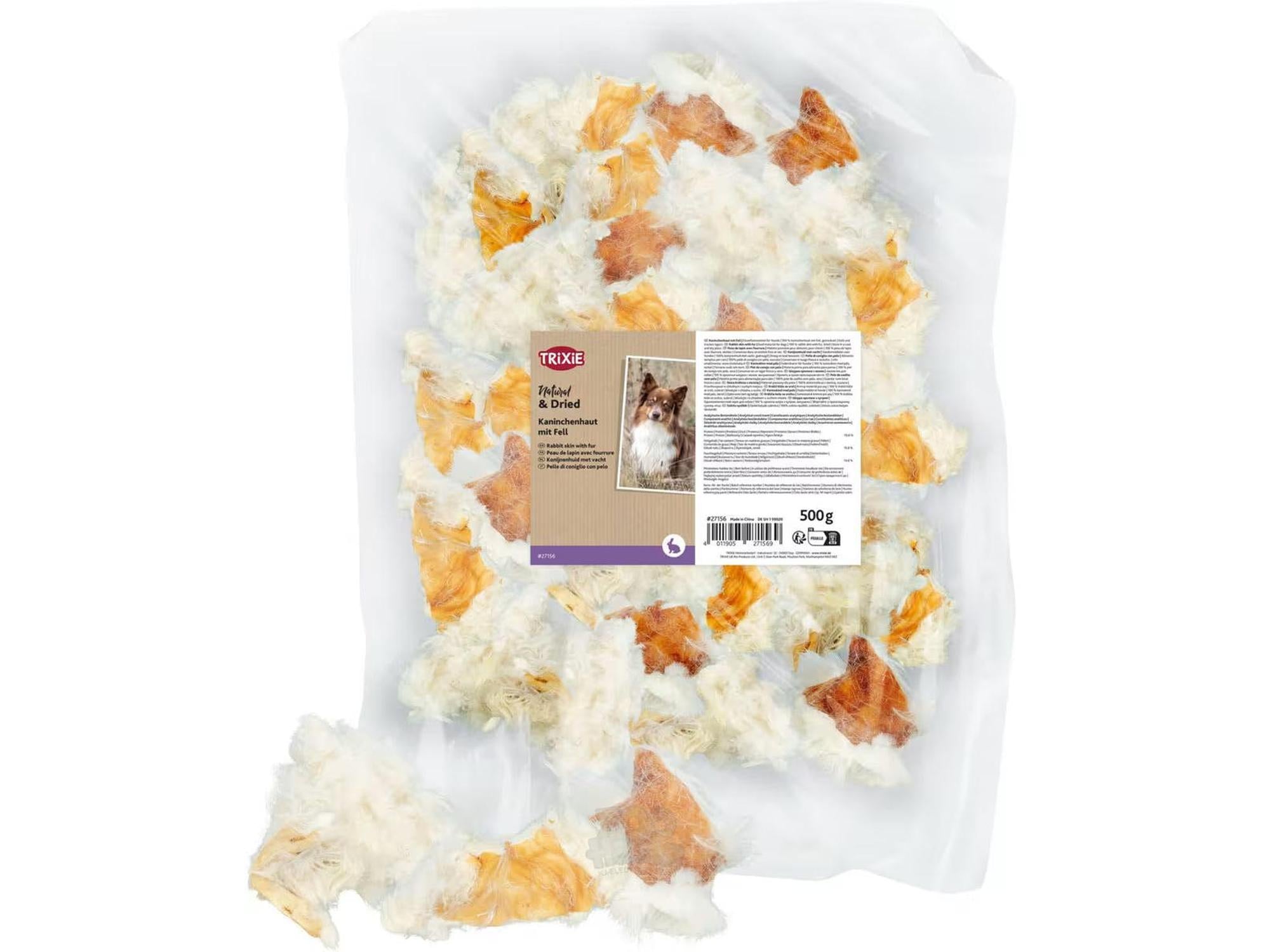 Trixie Kaninhud med Pels Tørket 500g