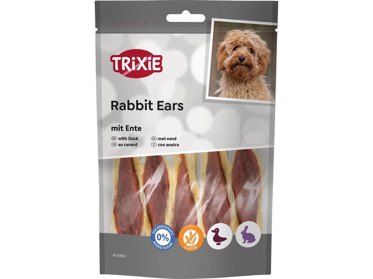 Trixie Kaninører fylt med and 80 g