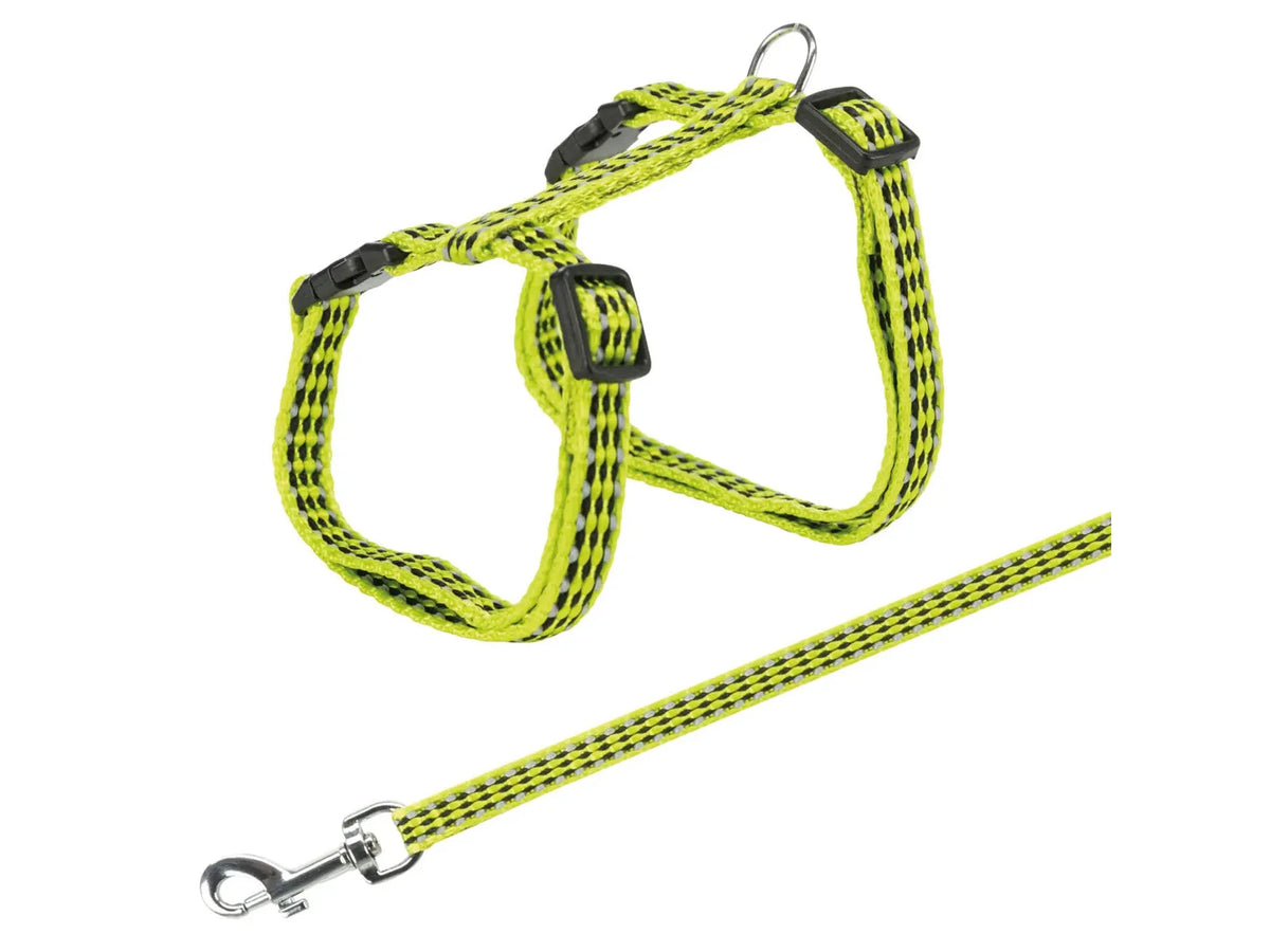 Trixie kattesele Reflex Striper 22-42 cm med bånd