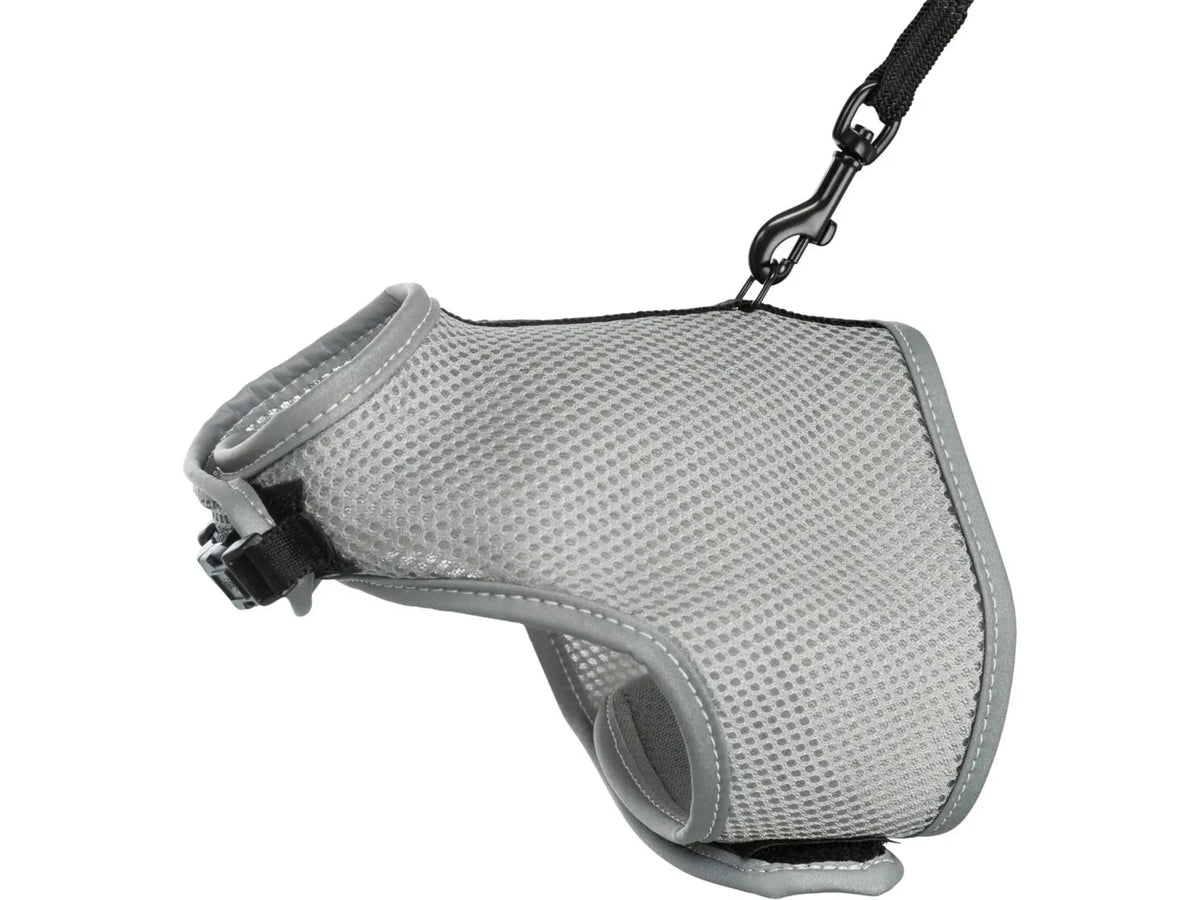 Trixie kattesele Soft med bånd 24-42 cm sort