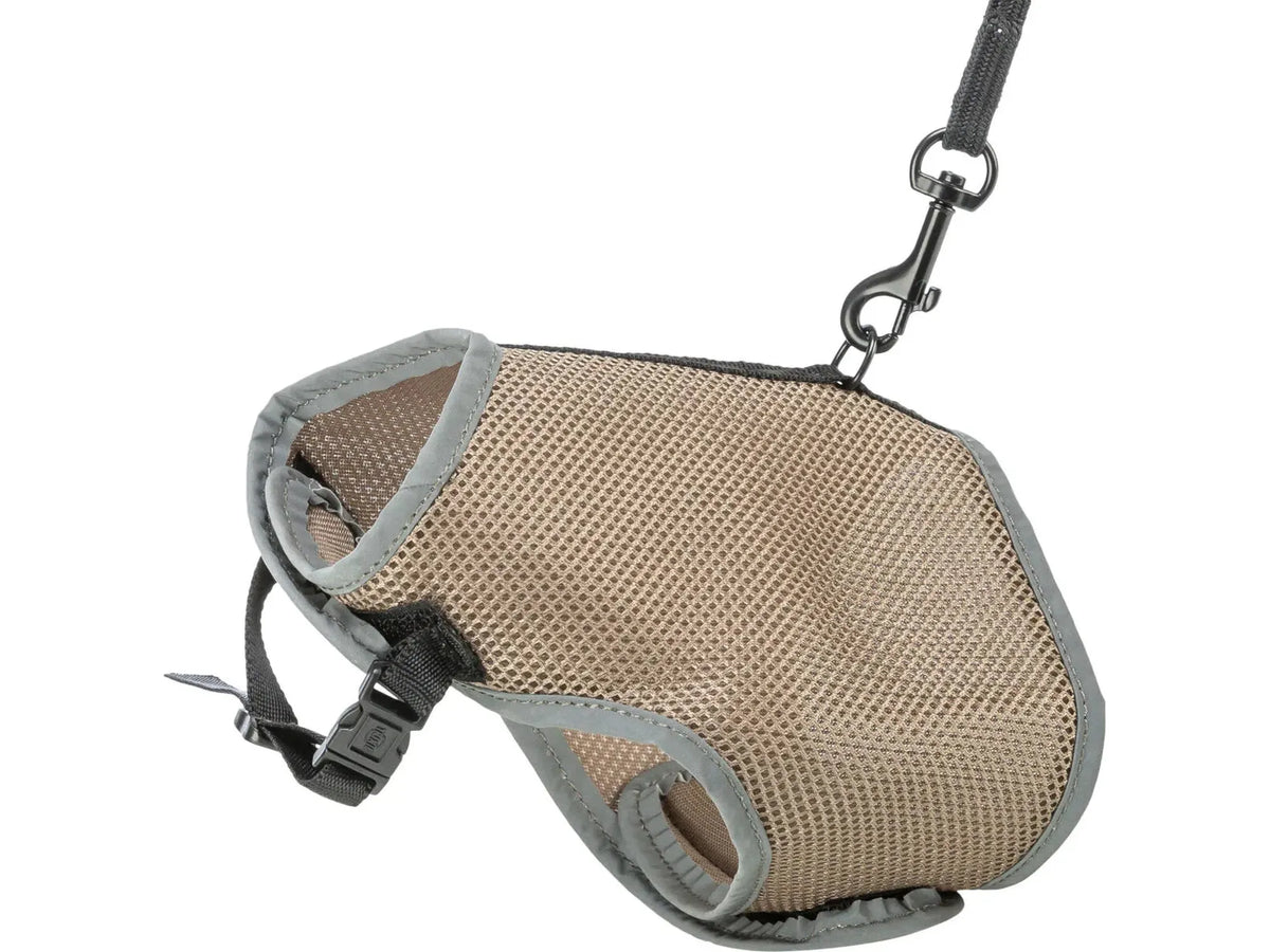 Trixie kattesele Soft med bånd 24-42 cm taupe