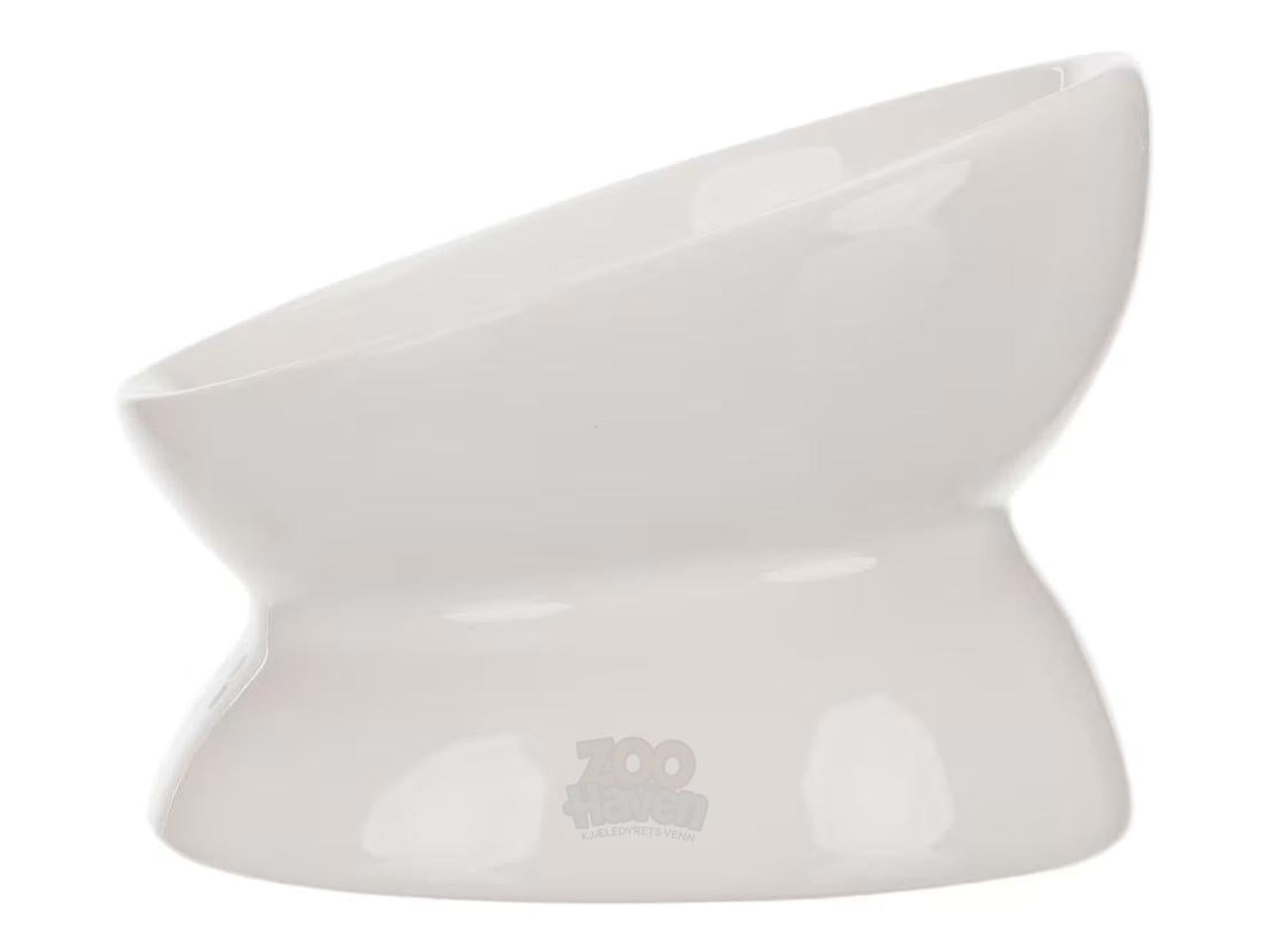 Trixie Katteskål Keramikk Ergonomisk 0,15L Hvit