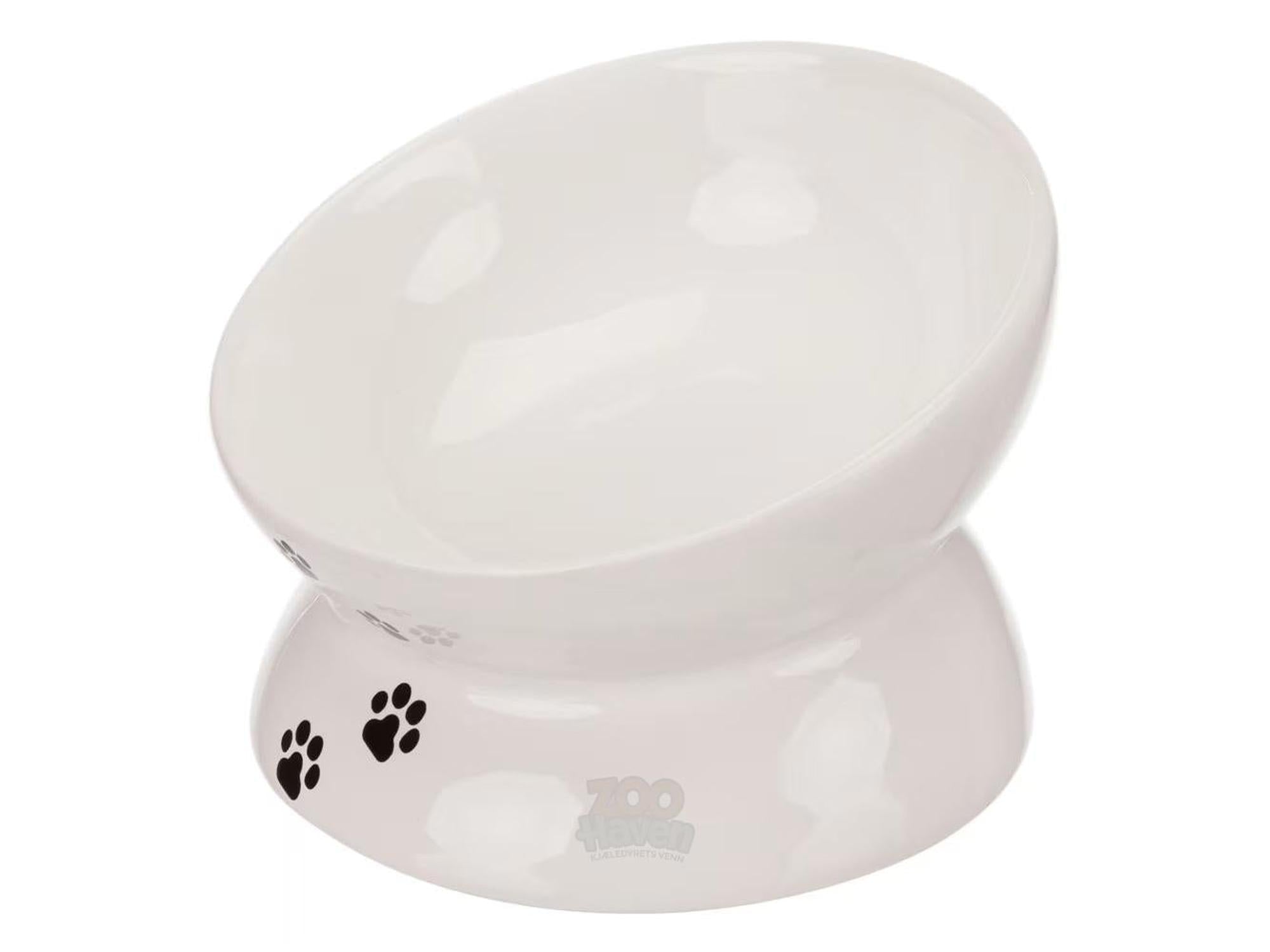 Trixie Katteskål Keramikk Ergonomisk 0,15L Hvit