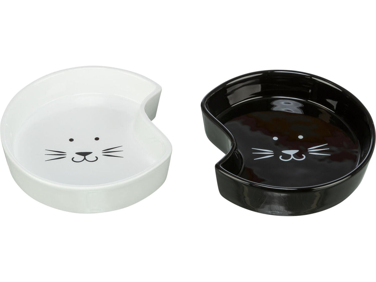 Trixie Katteskål keramikk Ying & Yang 0,2 L sort/hvit
