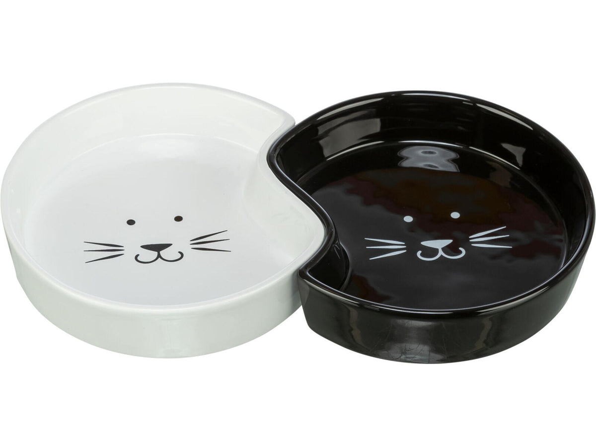 Trixie Katteskål keramikk Ying & Yang 0,2 L sort/hvit