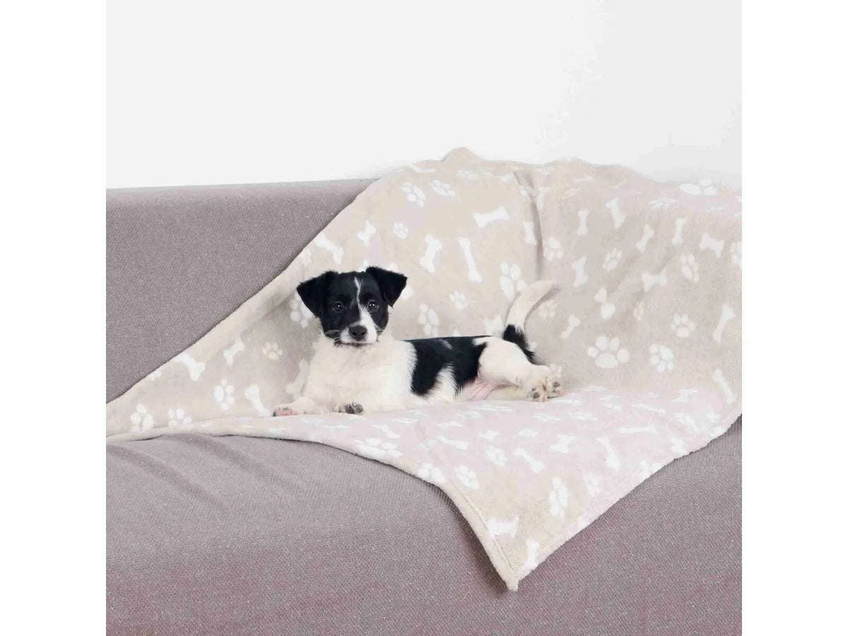 Trixie Kenny Plysjteppe Beige med Bein og Poter