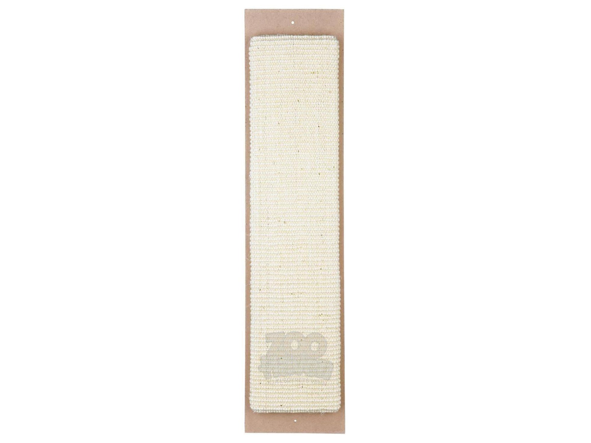 Beige Trixie horisontalt klorebrett for katt, laget av strukturert papp, 60-70cm.