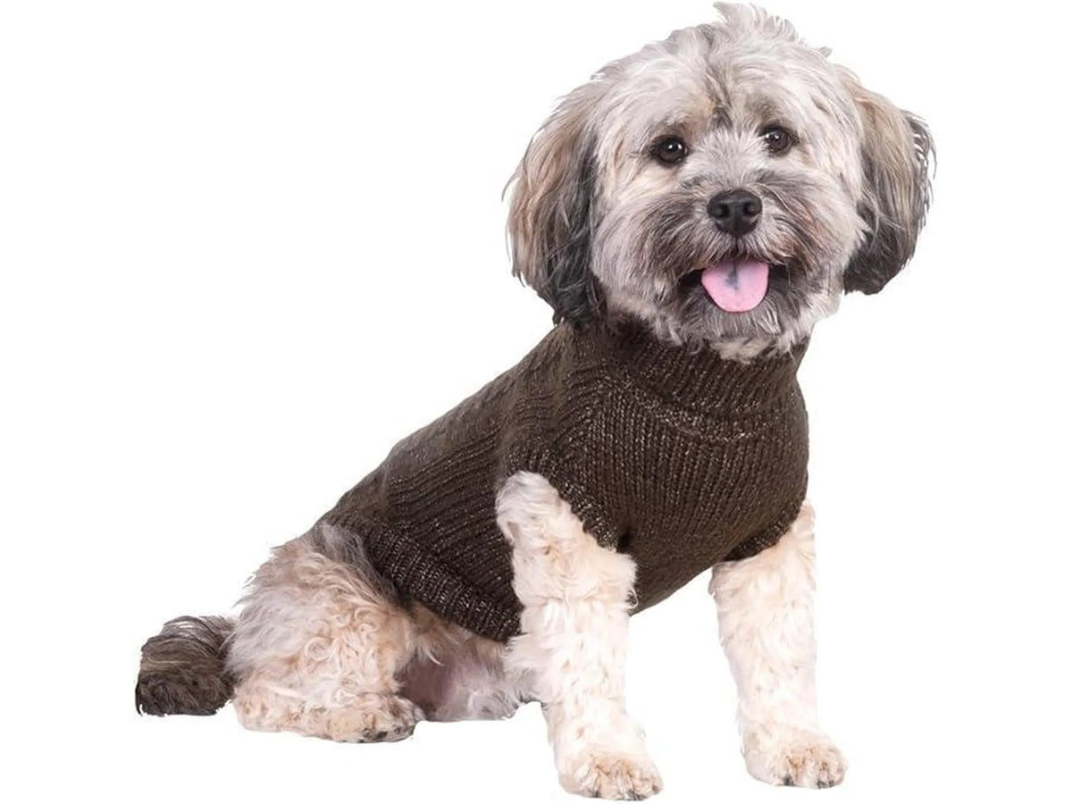 Trixie Langley strikkegenser til hund i brun størrelse XXS