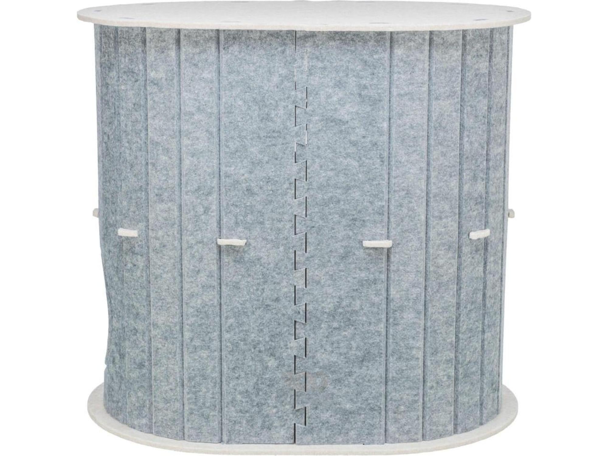 Trixie Mare Kattehule i Filt – 2 Etasjer Oval 66 × 62 × 46 cm Sand/Grå