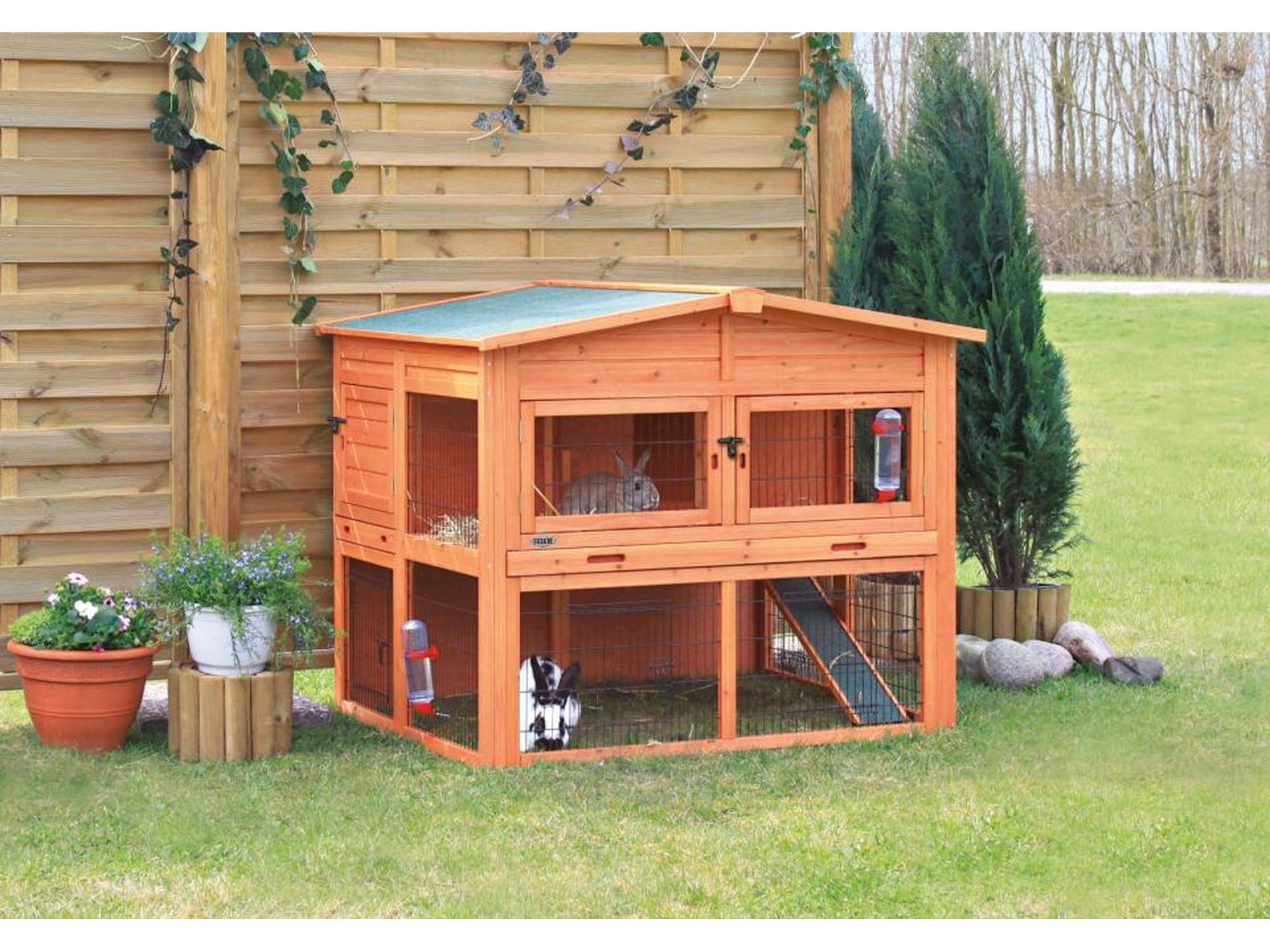 Trixie Natura utendørsbur XL med løpegård