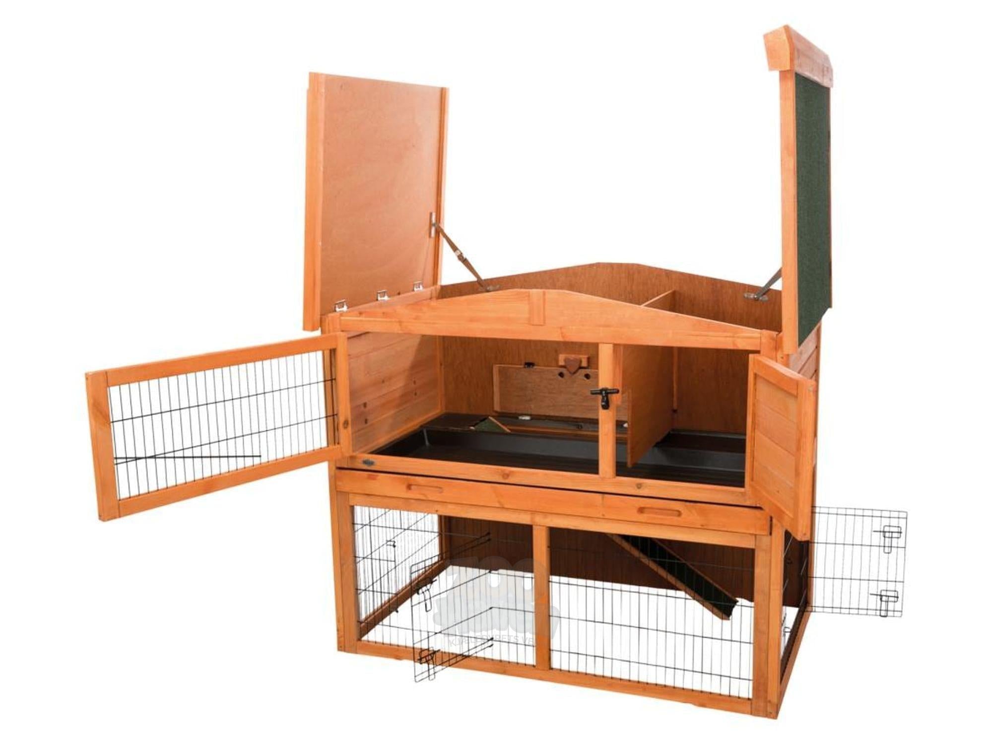 Trixie Natura utendørsbur med innhegning 124x78x102 cm