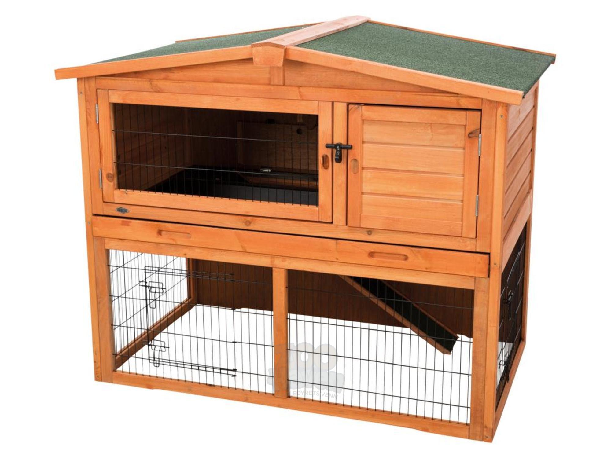 Trixie Natura utendørsbur med innhegning 124x78x102 cm