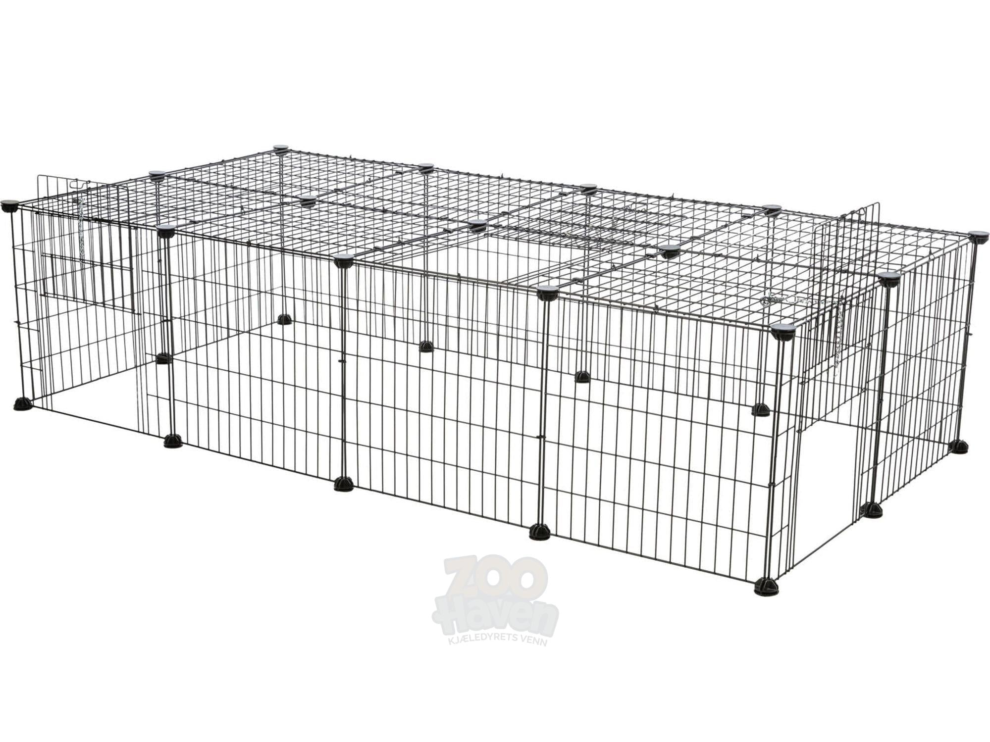 Trixie Outdoor Run med tak til kanin og marsvin 152x38x72 cm