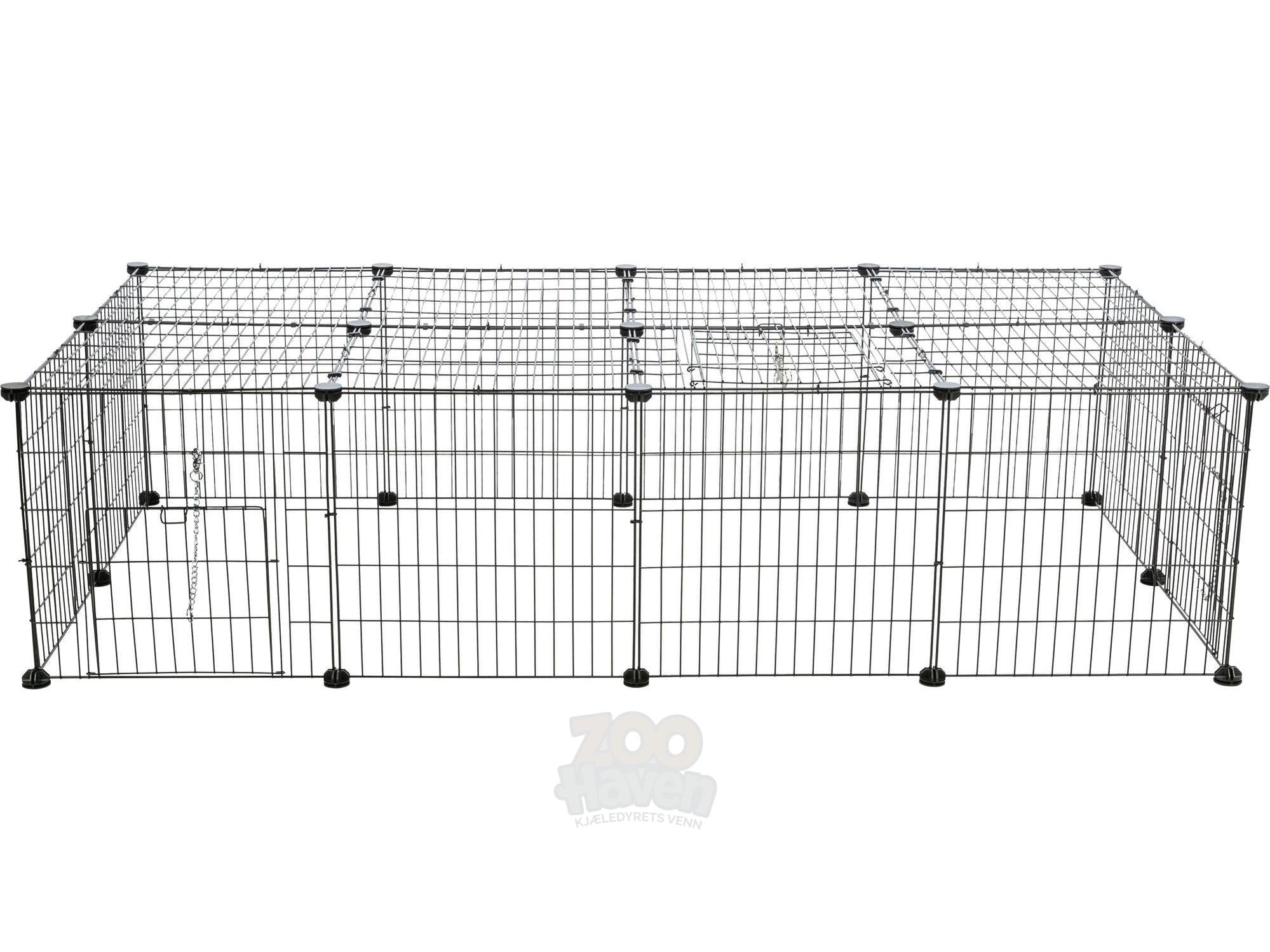 Trixie Outdoor Run med tak til kanin og marsvin 152x38x72 cm