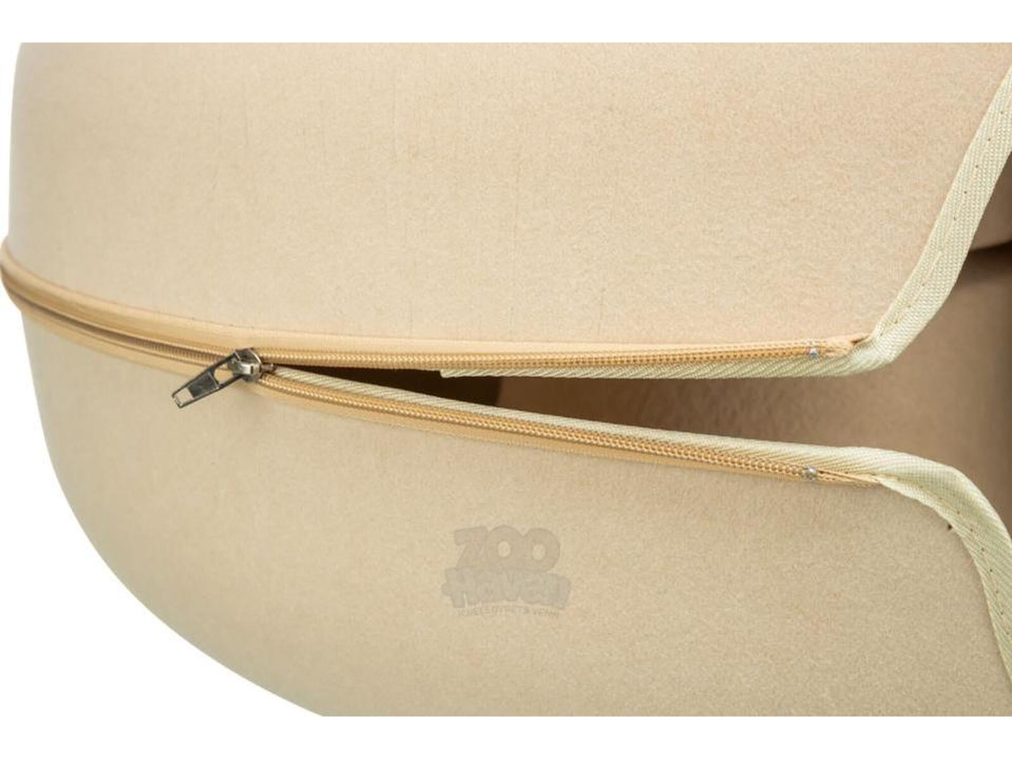 Trixie Play Donut Kattetunnel i Filt Ø60 cm – Blå / Beige