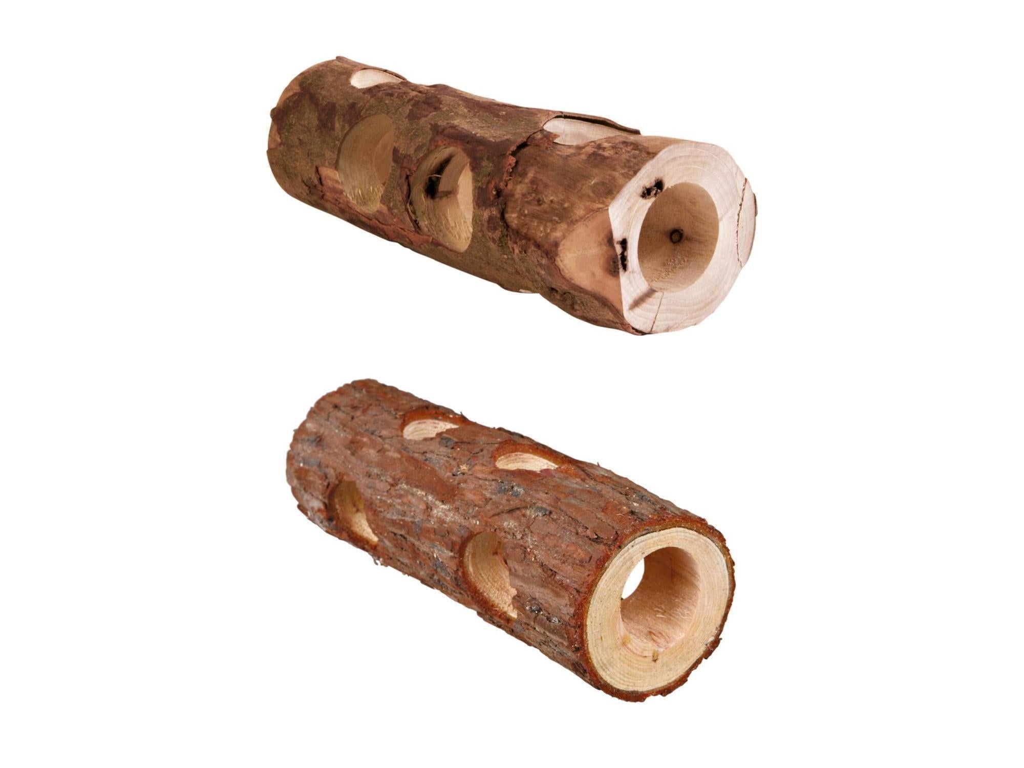 Trixie Rørtunnel naturlig tre med bark tunnel for smådyr