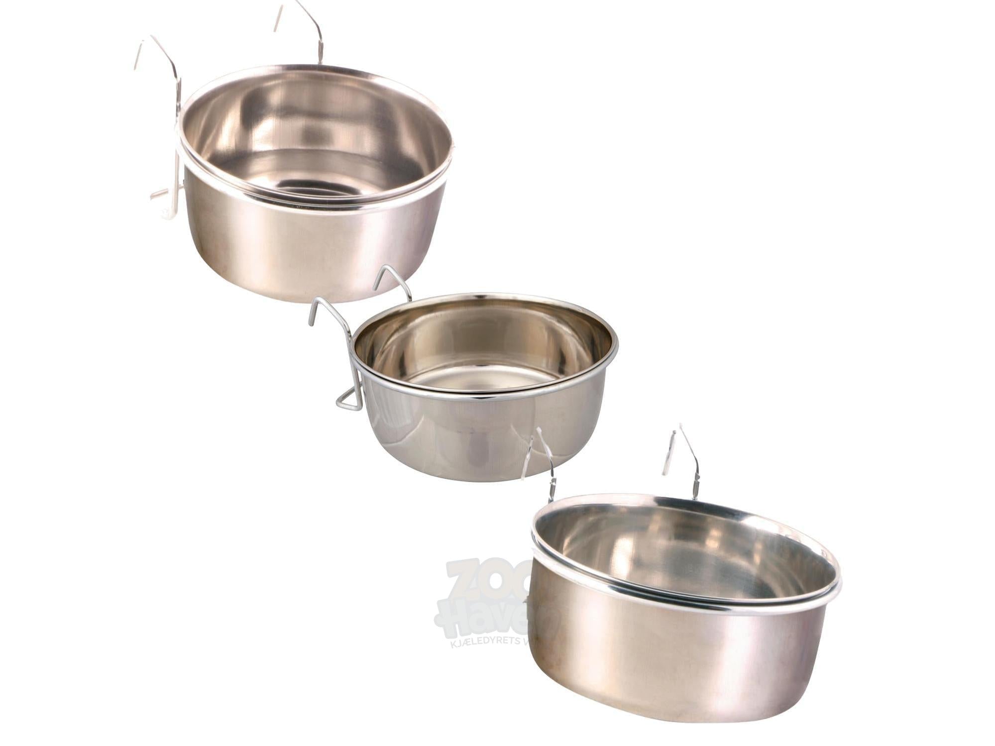 Trixie Skål med holder – Rustfritt stål