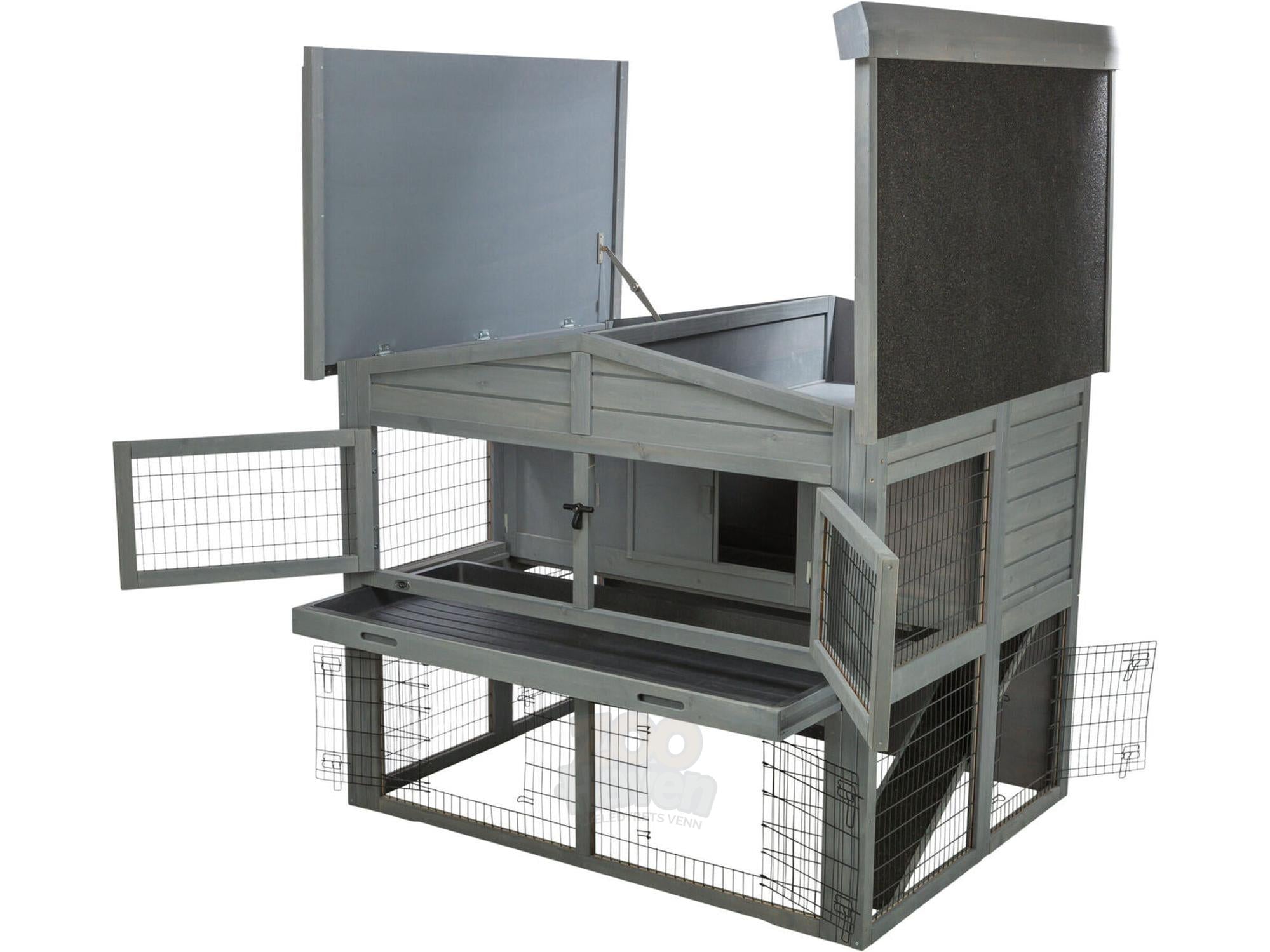Trixie Small Animal Hutch XL with Enclosure 135x115x112cm