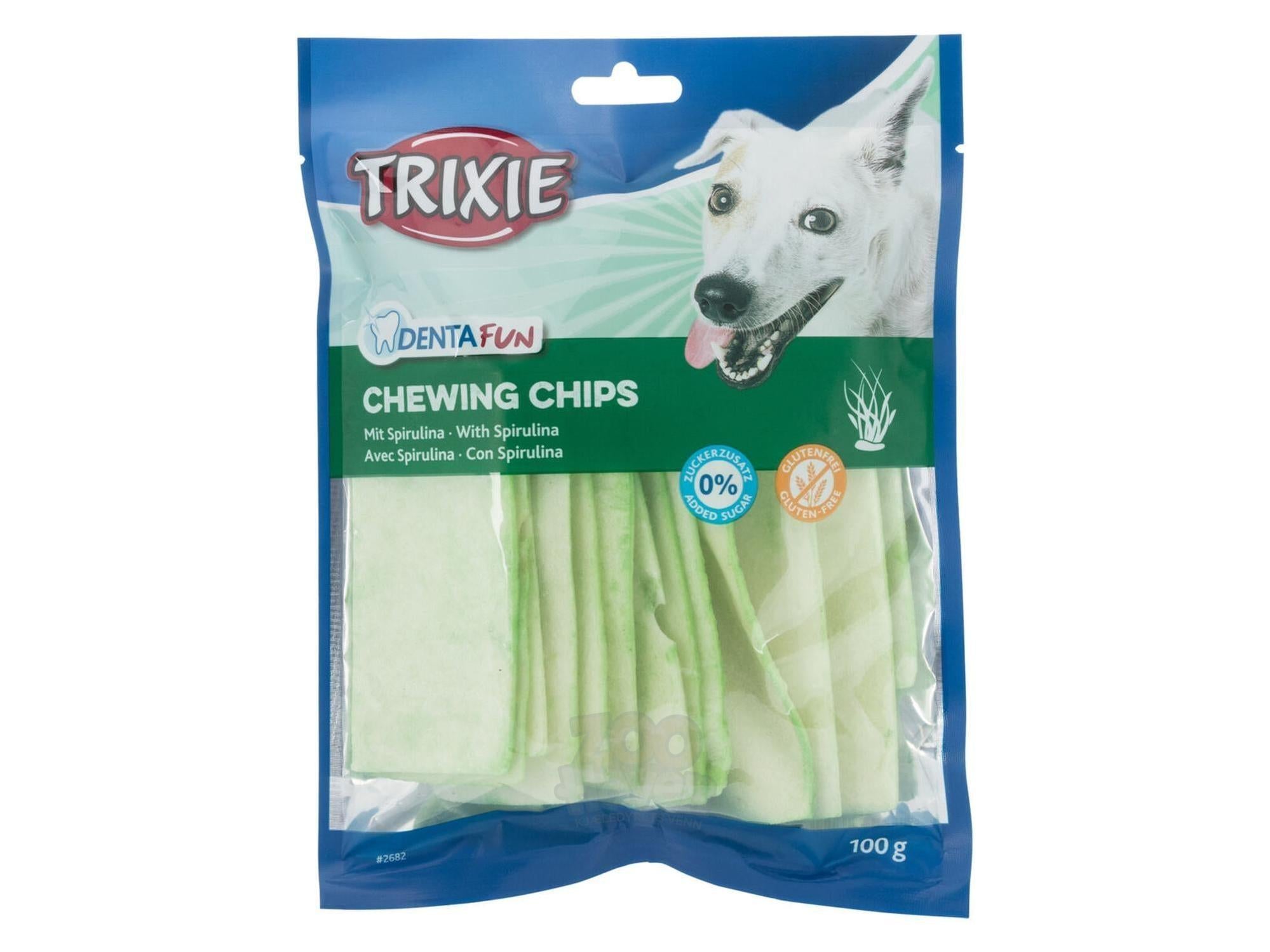 Trixie Tyggechips DentaFun 100 g med spirulina