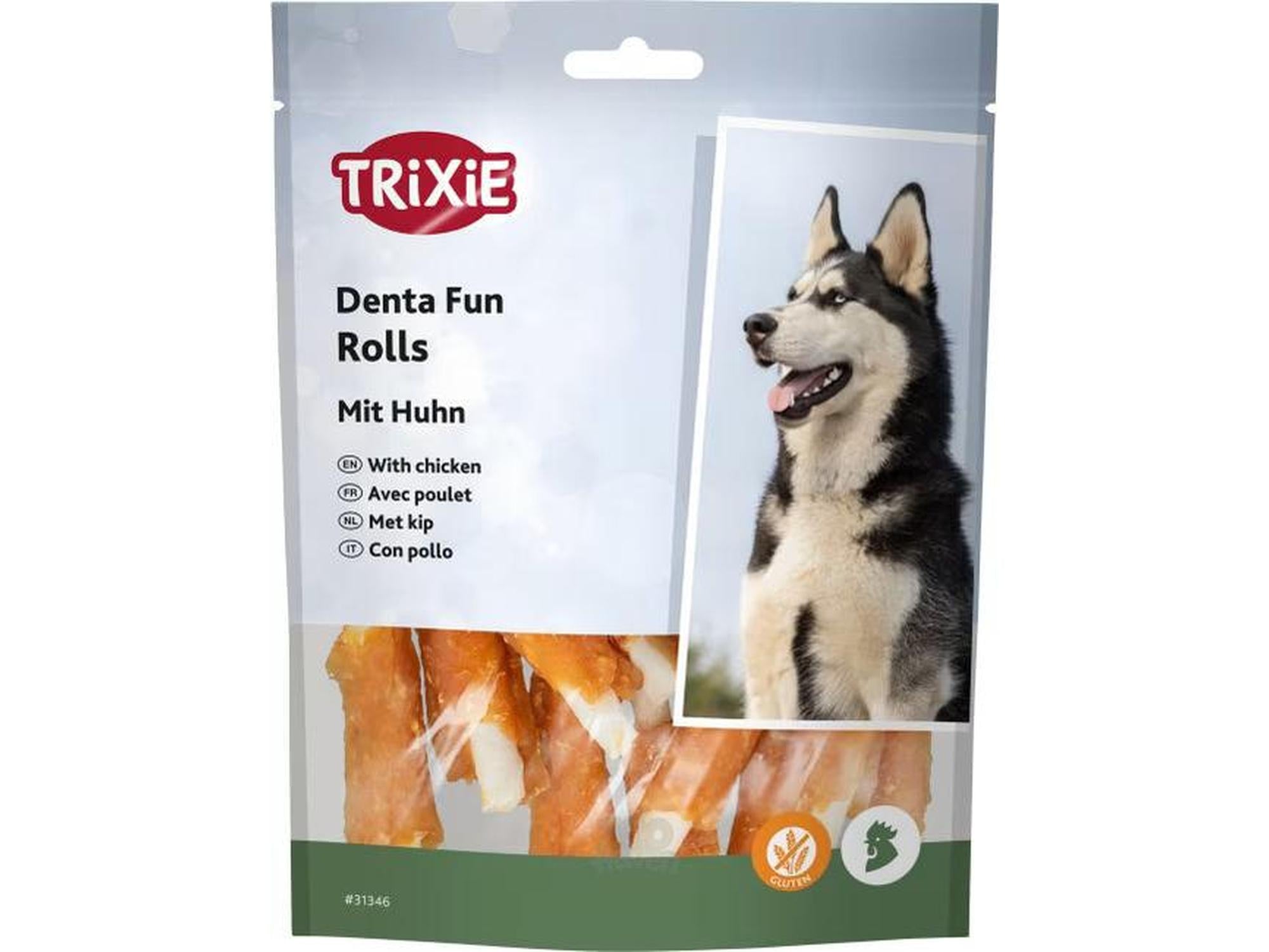 Trixie Tyggerull Natur med Kyllingfilet Mini 6cm 120g