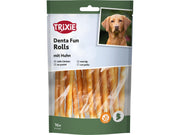 Trixie Tyggeruller Natur med kyllingfilet 12 cm, 16 stk