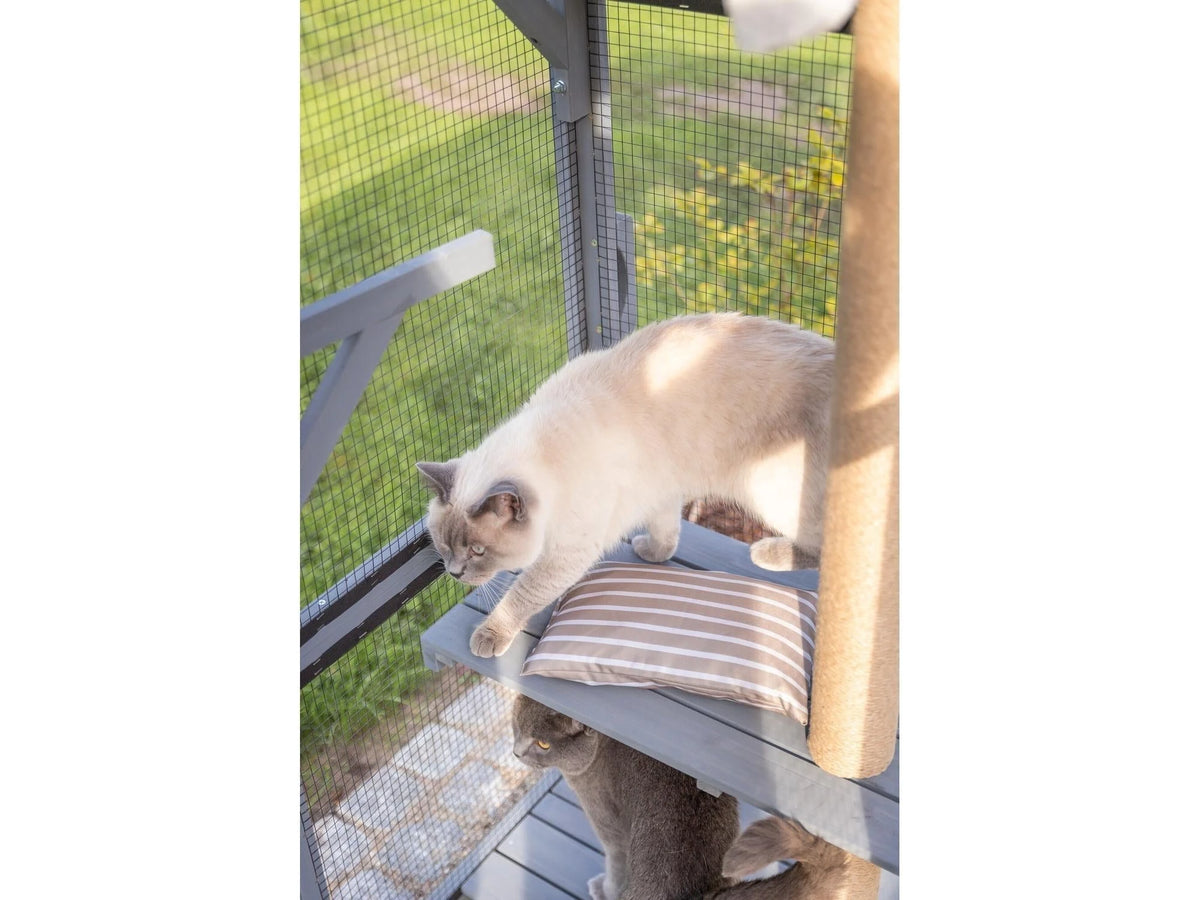 Trixie Utendørs lekegård til Katt 181 × 169 × 88 cm Grå