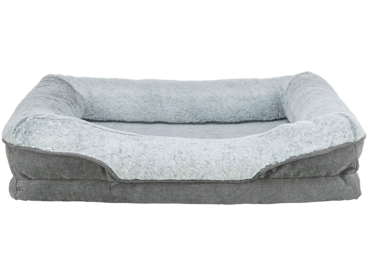 Trixie Vital Bett Lino SOFT Edition ortopedisk hundeseng i grå chenille