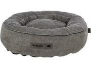 Grå ortopedisk Trixie Vital Lennox hundeseng i chenille-stoff med memory foam og sklisikker bunn.