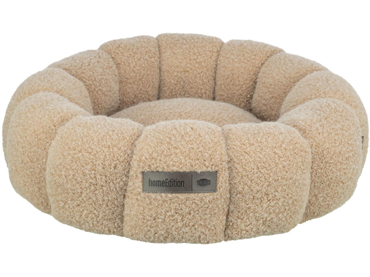 Trixie Wooly Vital rund seng beige