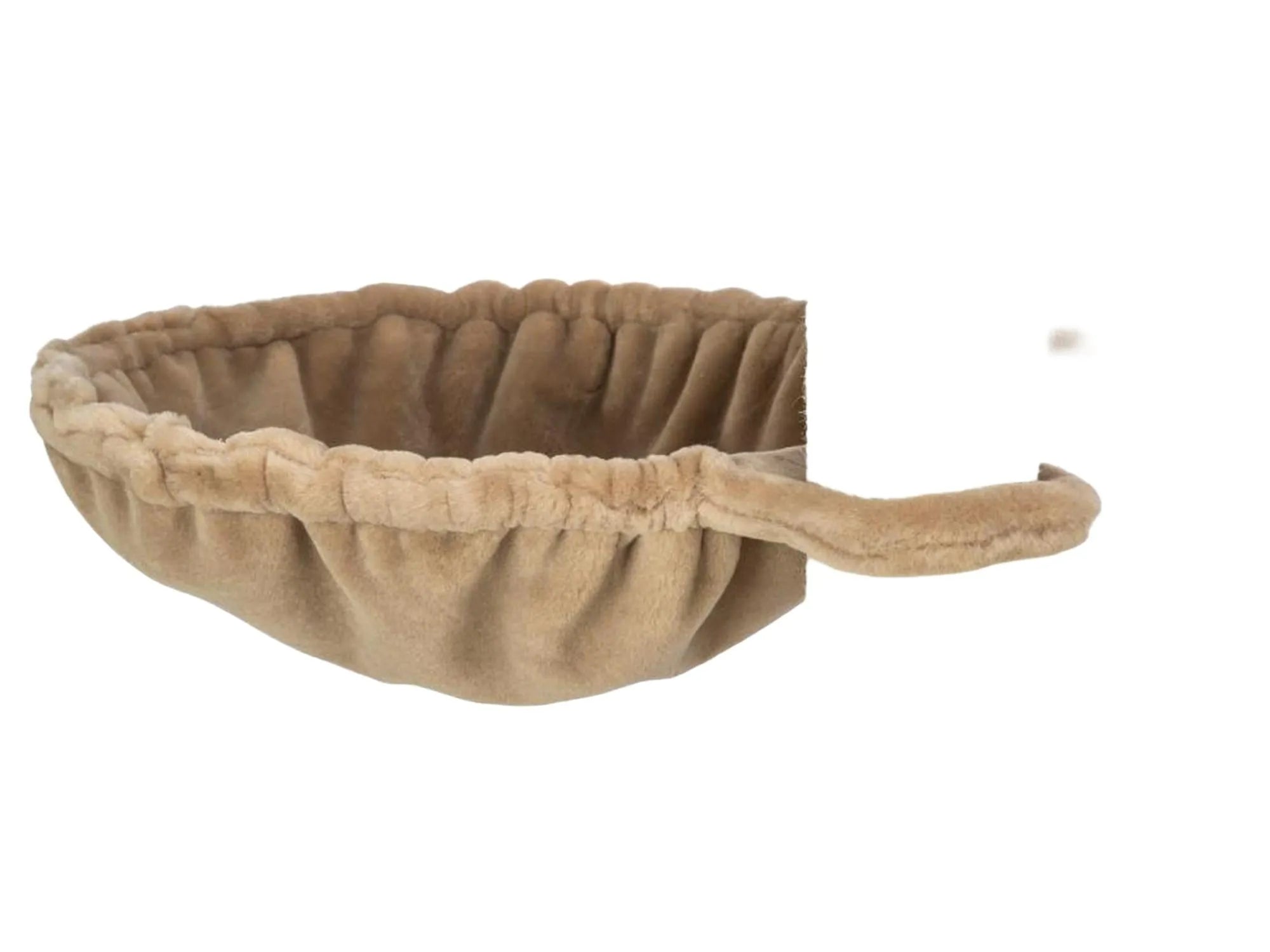 Trixie XXL Brunna kattetre i brun med sisalstolper og myk, beige hengekøye.