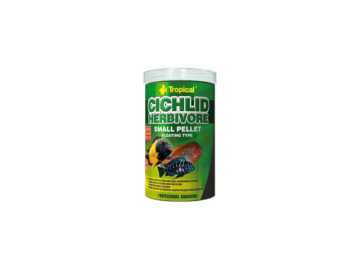 Tropical Cichlid Herbivore Small Pellet 1000 ml