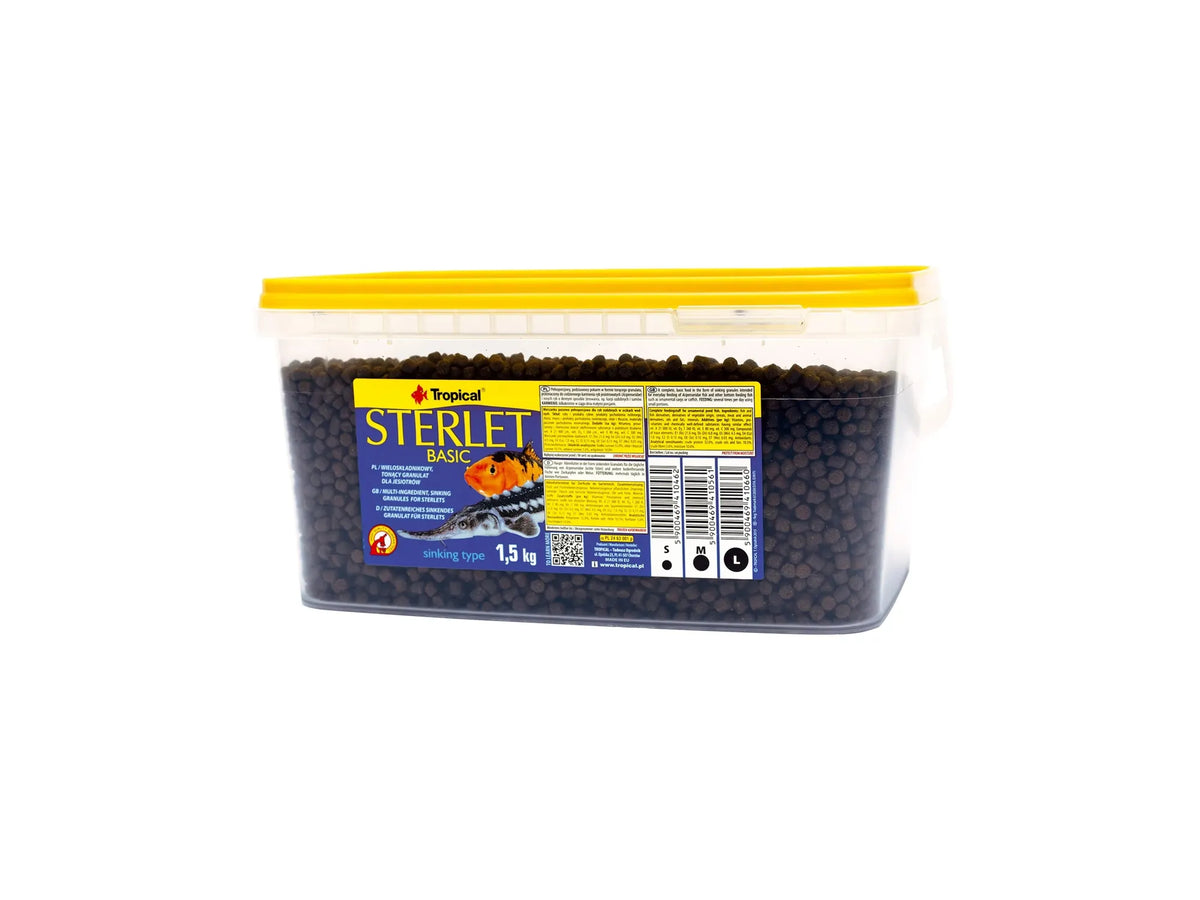 Tropical Størfôr Basic 8 mm – 3 liter bøtte