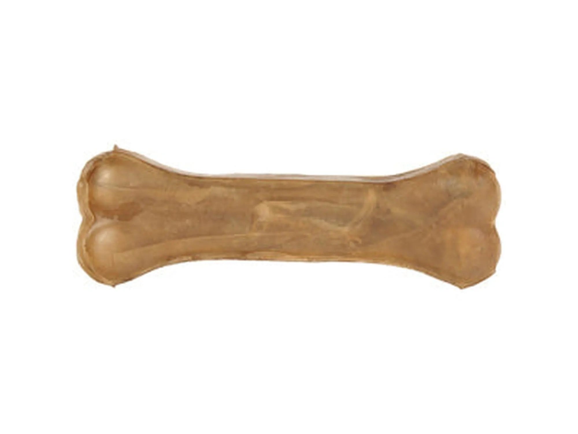 Trixie Pressa Blister tyggebein i naturlig råhud, beige, benformet, for lang tyggetid.