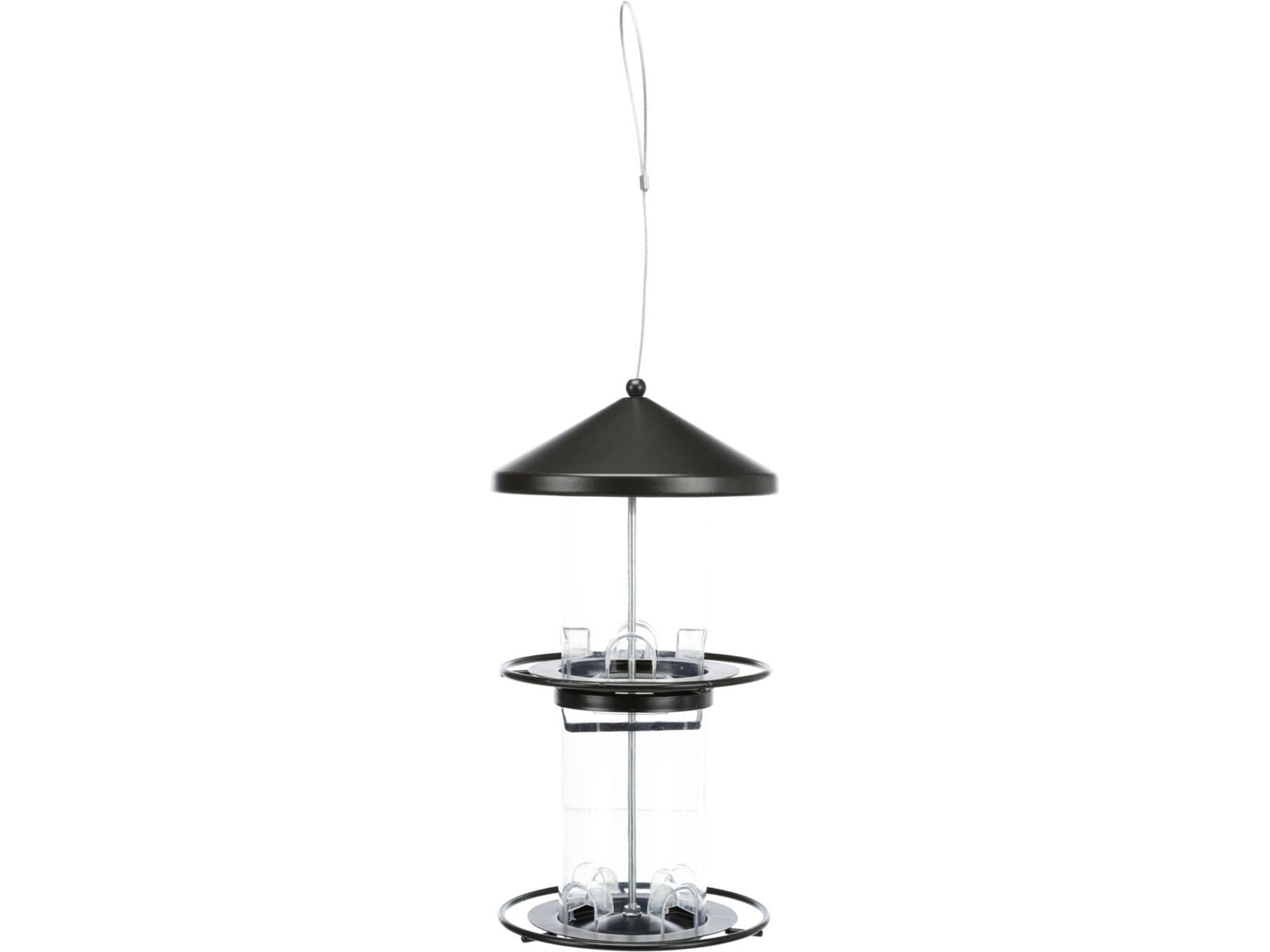 Utefuglautomat 2etg i Metall - Akryl 36cm Sort-2