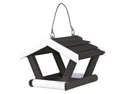 Utefuglehus Natura Firkantet til Oppheng 14 × 19 × 17 cm Sort/Hvit