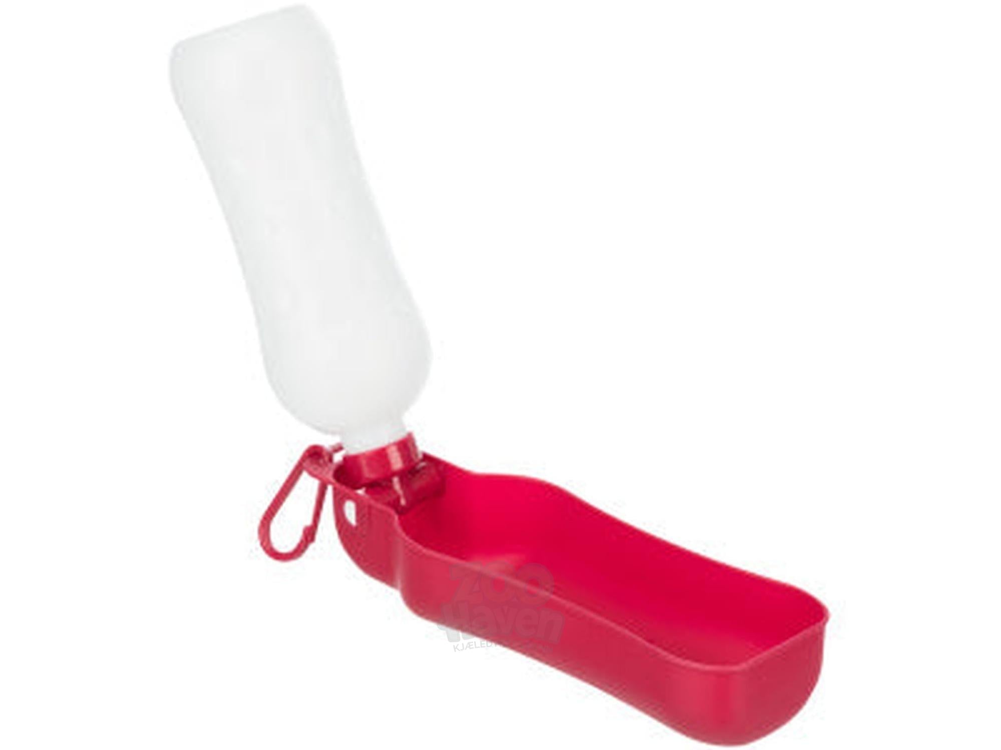 Vannflaske med reiseskål (assorterte farger)