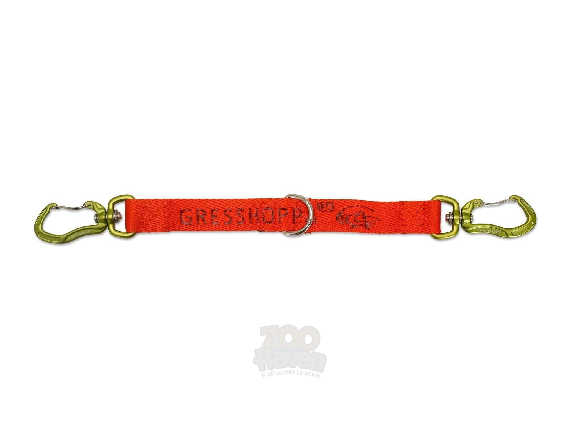Verdal Multi hanefot 20mm x 20cm i oransje med karabinkrok og D-ring