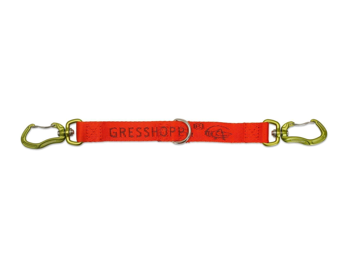 Verdal Multi hanefot 20mm x 20cm i oransje med karabinkrok og D-ring