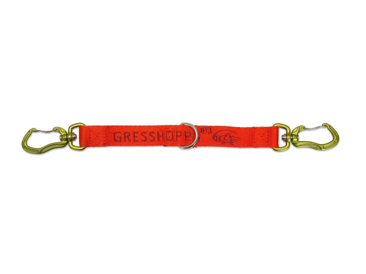 Verdal Multi hanefot 20mm x 20cm i oransje med karabinkrok og D-ring