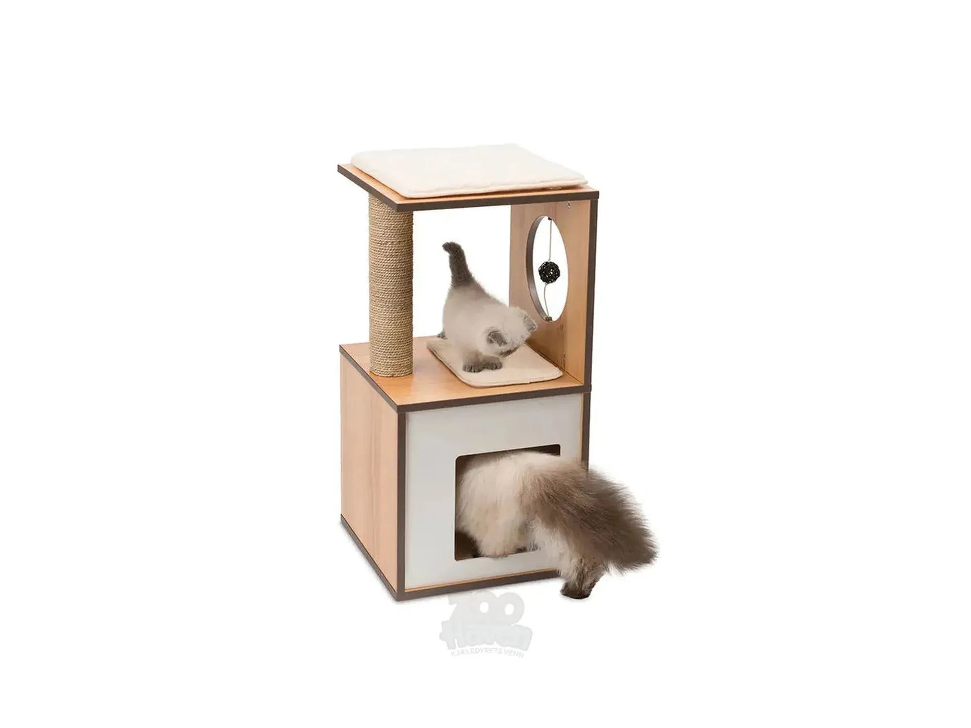 Vesper V-Box Small Walnut – Kompakt design kloremøbel med hule