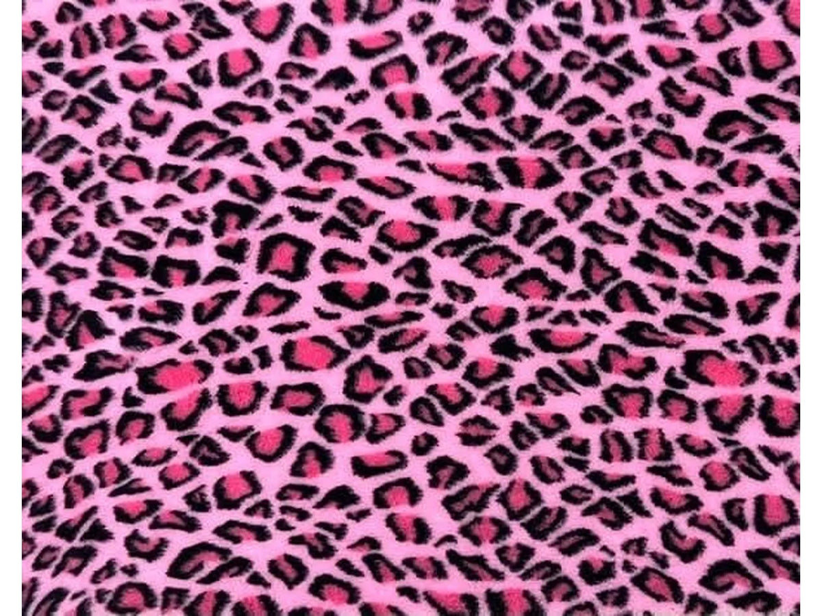 VetBed Nonslip liggematte 100x150 cm med leopardmønster i rosa.